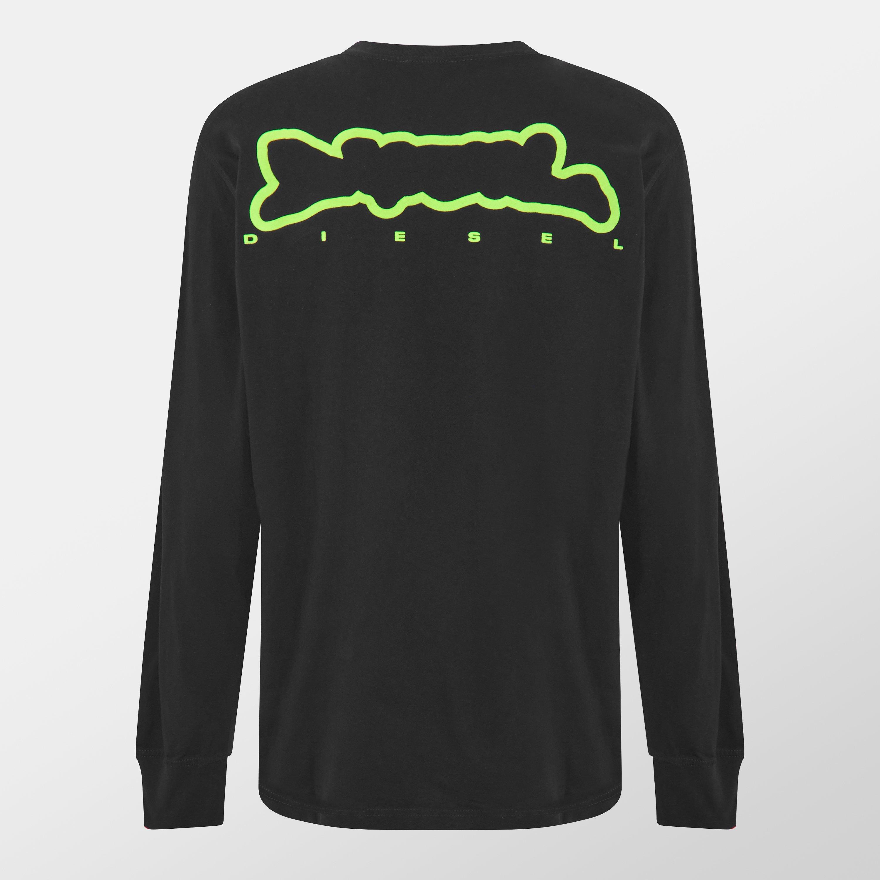 Multicolor - Diesel - Men's Regular Fit Long Sleeve T-Shirt - 2