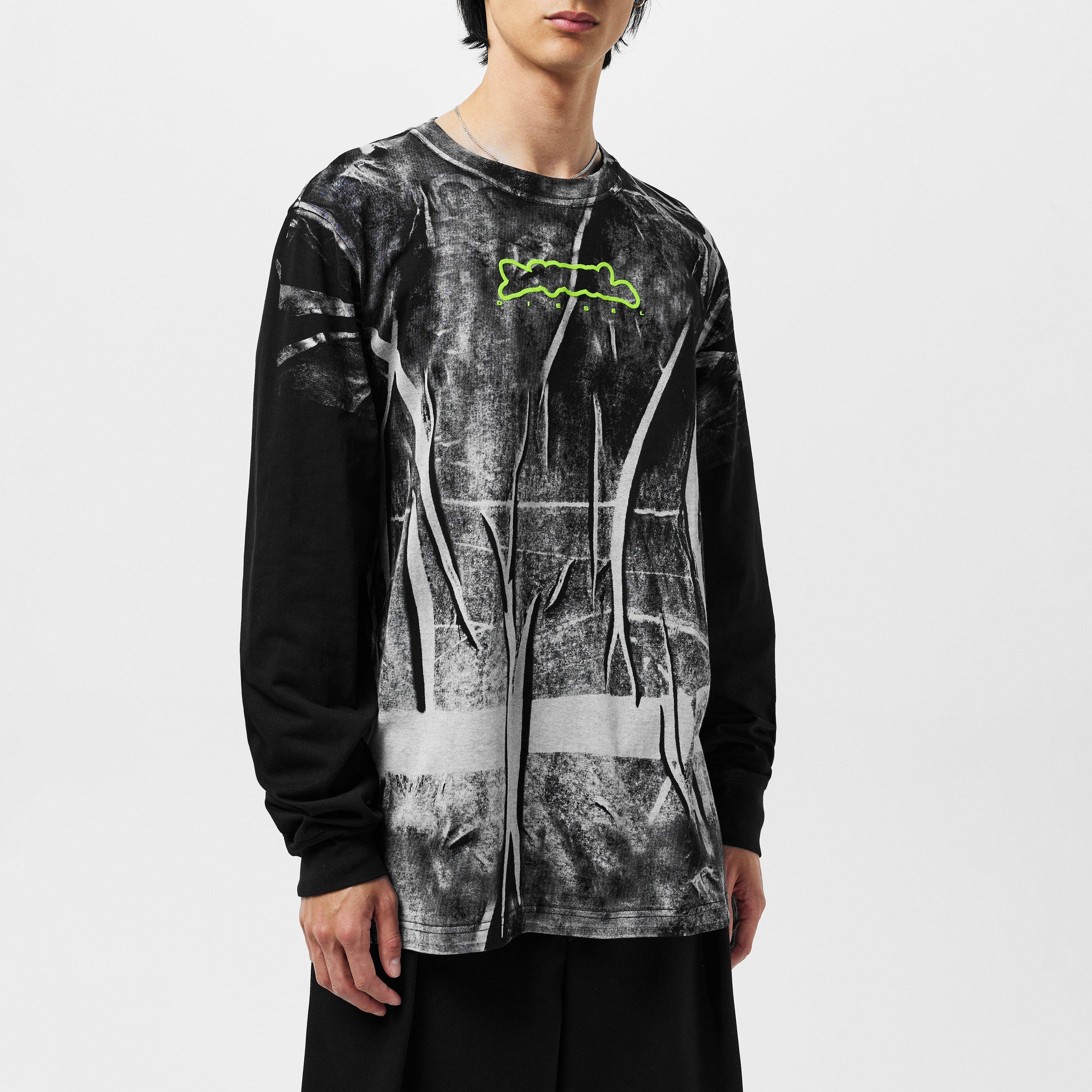 Multicolor - Diesel - Men's Regular Fit Long Sleeve T-Shirt - 3