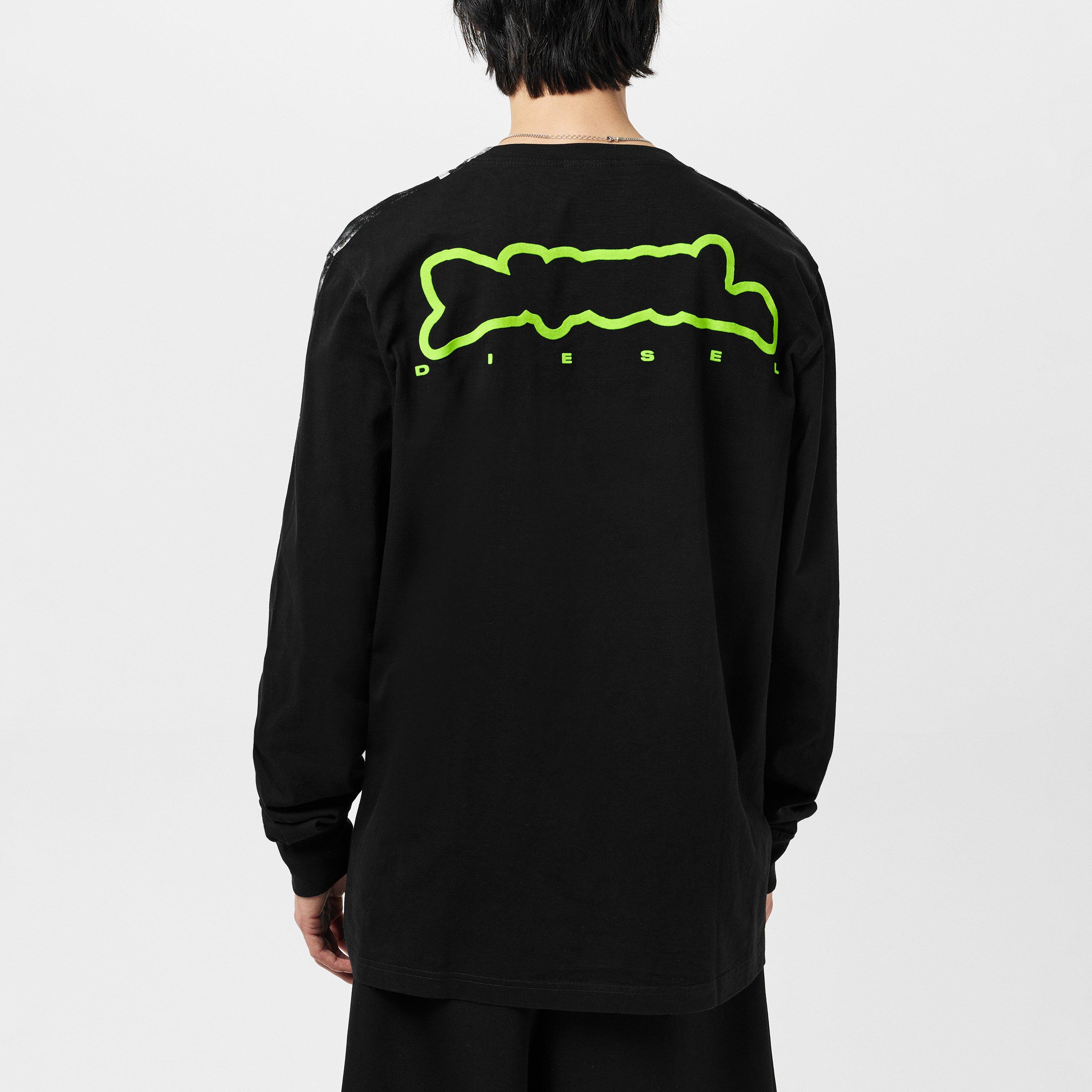 Multicolor - Diesel - Men's Regular Fit Long Sleeve T-Shirt - 4