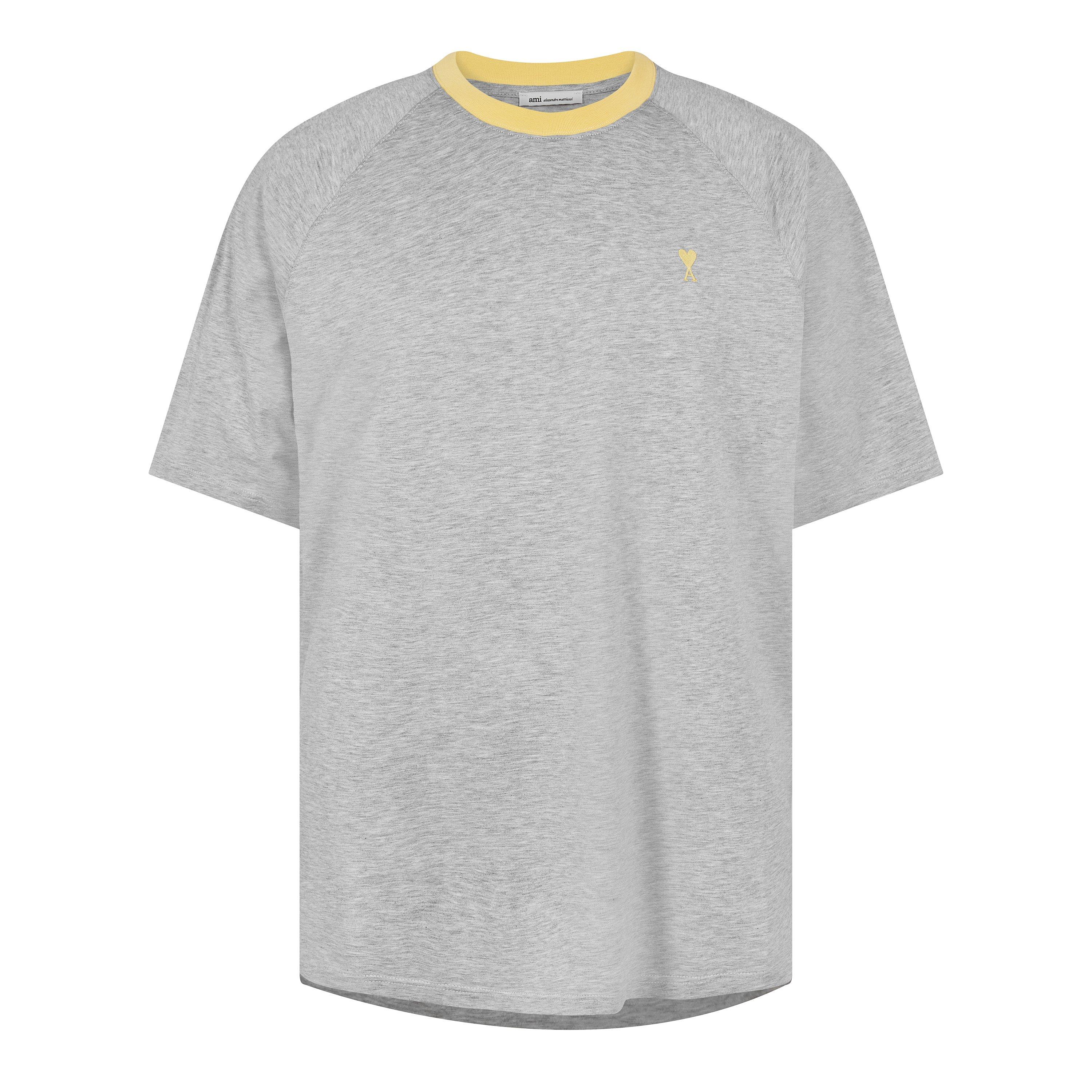 Ami Paris Men's T-Shirt - Grey - Medium