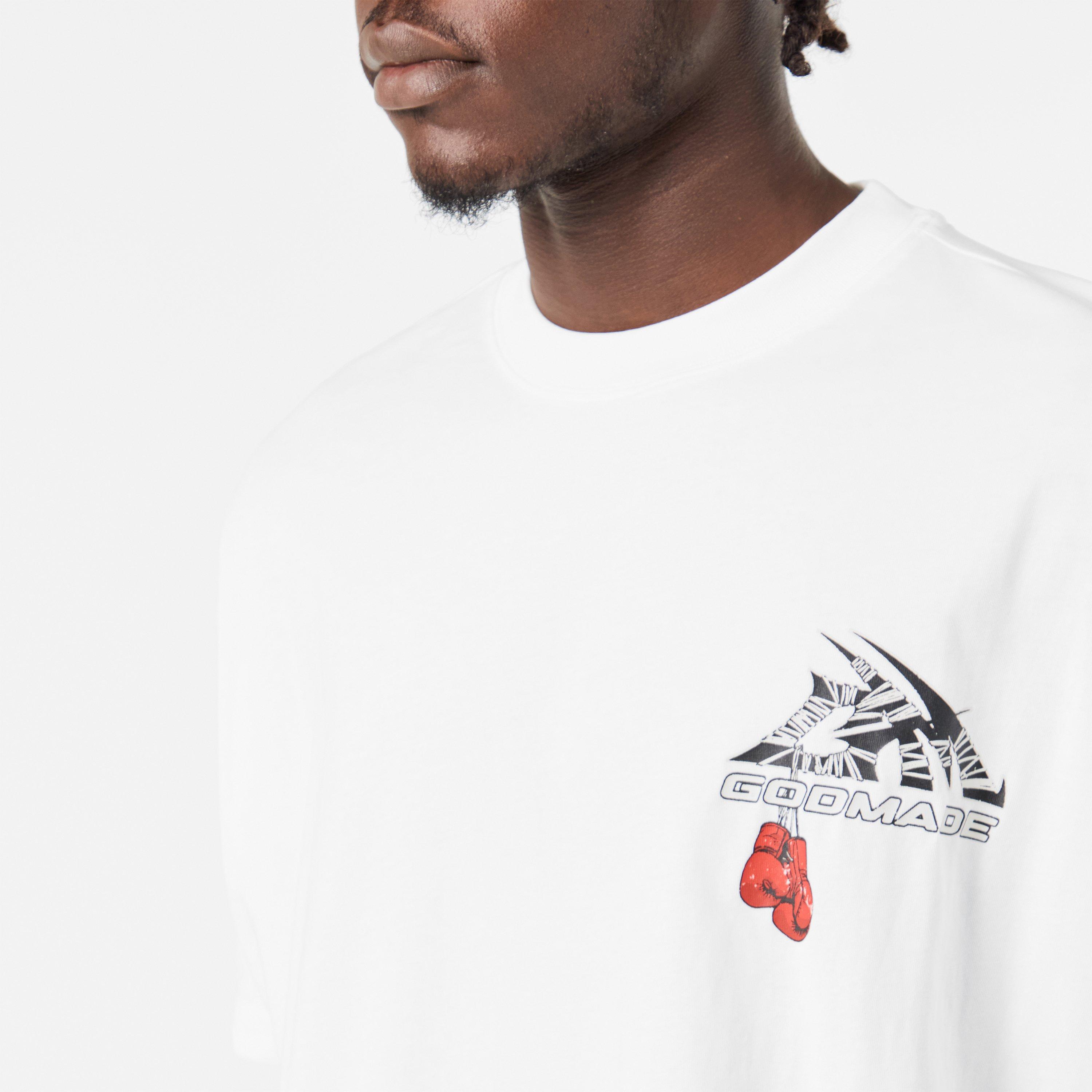 White - God Made - Men's GM Logo Wrap Regular Fit T-Shirt - 5