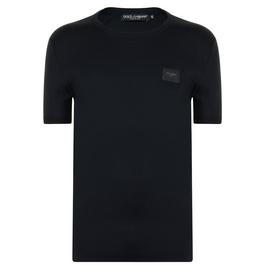 Dolce and Gabbana Logo Plaque T Shirt