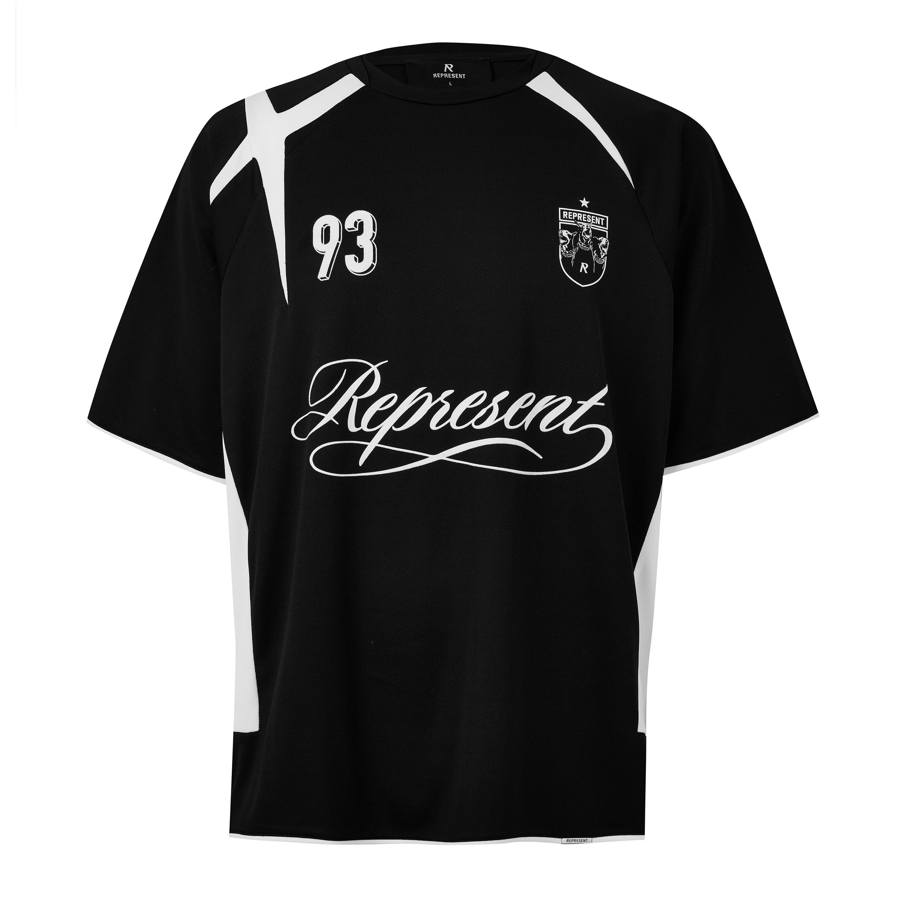 Jet Black - Represent - Mens Star Football Shirt - 1