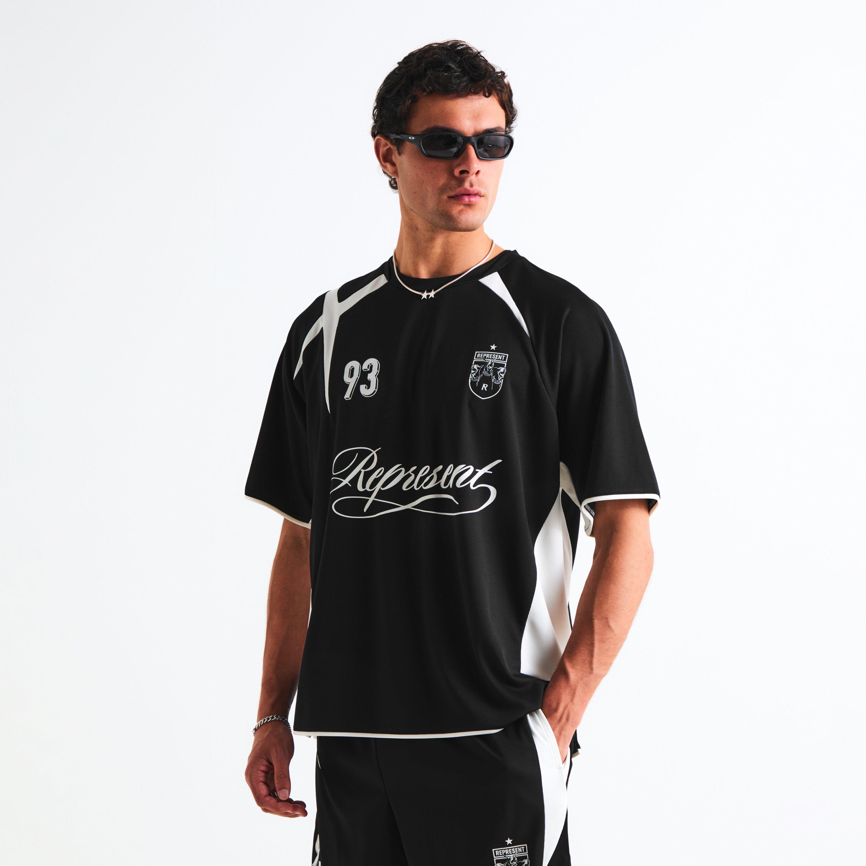Jet Black - Represent - Mens Star Football Shirt - 3