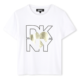 DKNY Silver Viscose T Shirt Juniors
