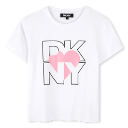 DKNY Silver Viscose T Shirt Juniors