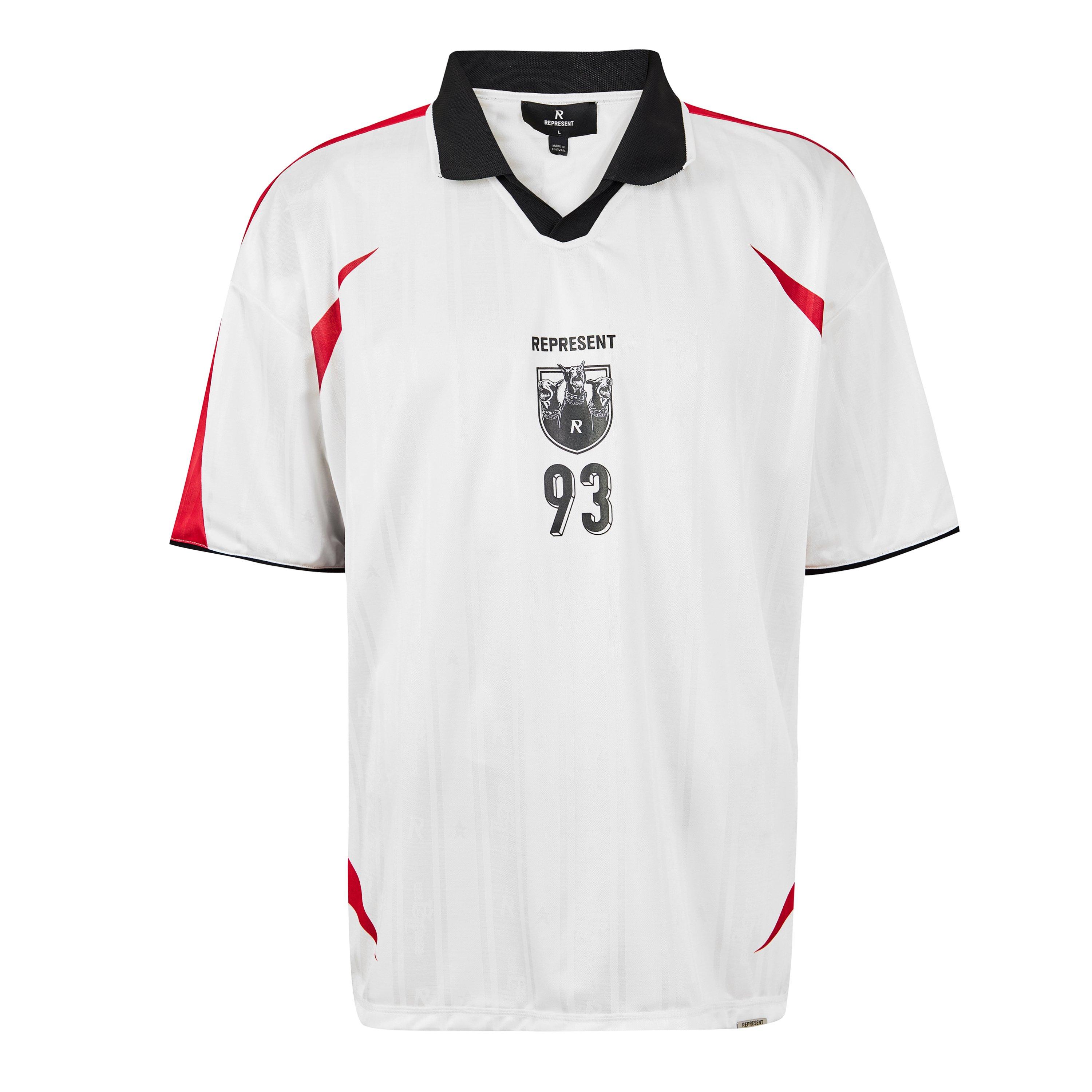 Flat White - Represent - Mens Spike Football Shirt - 1