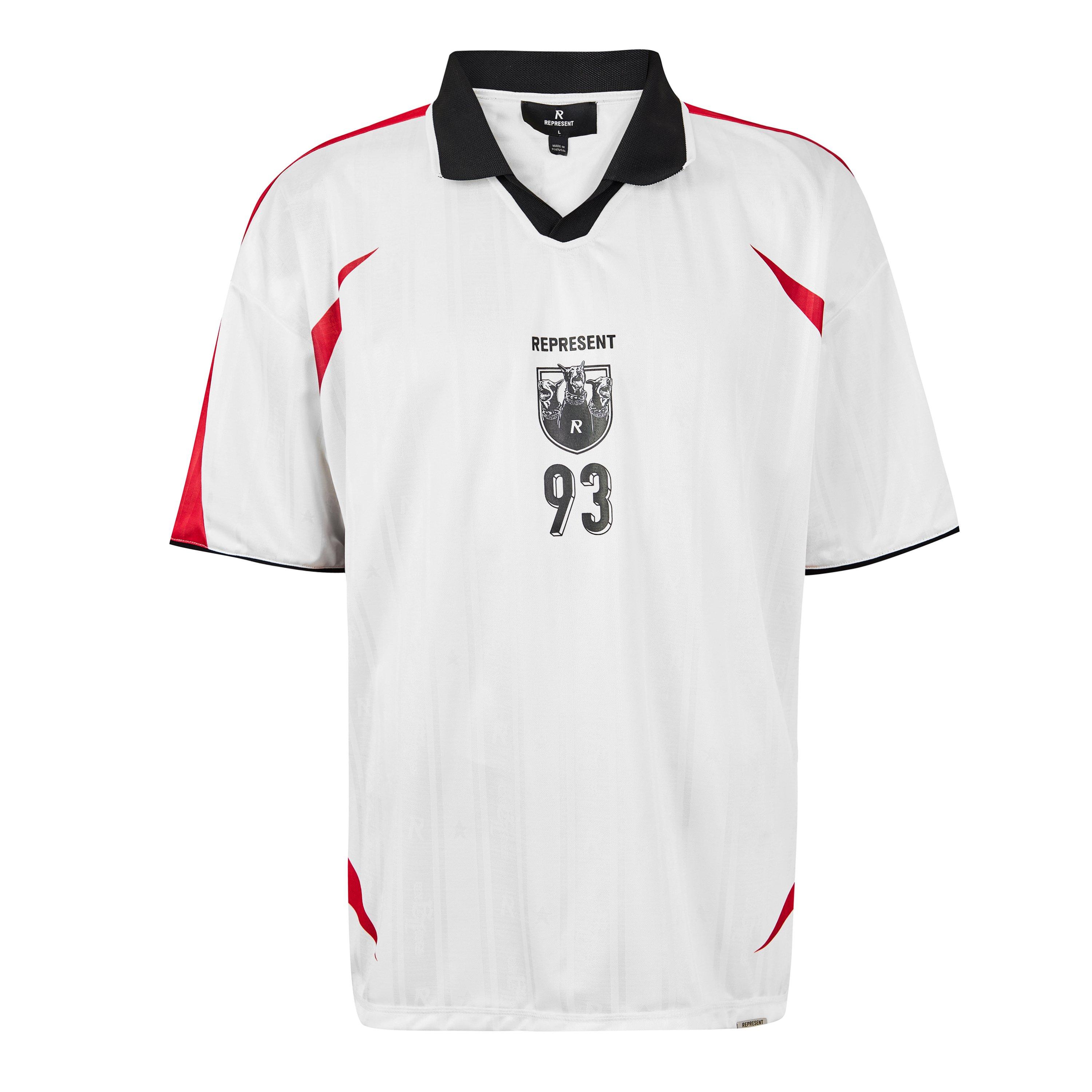 Flat White - Represent - Mens Spike Football Shirt - 1