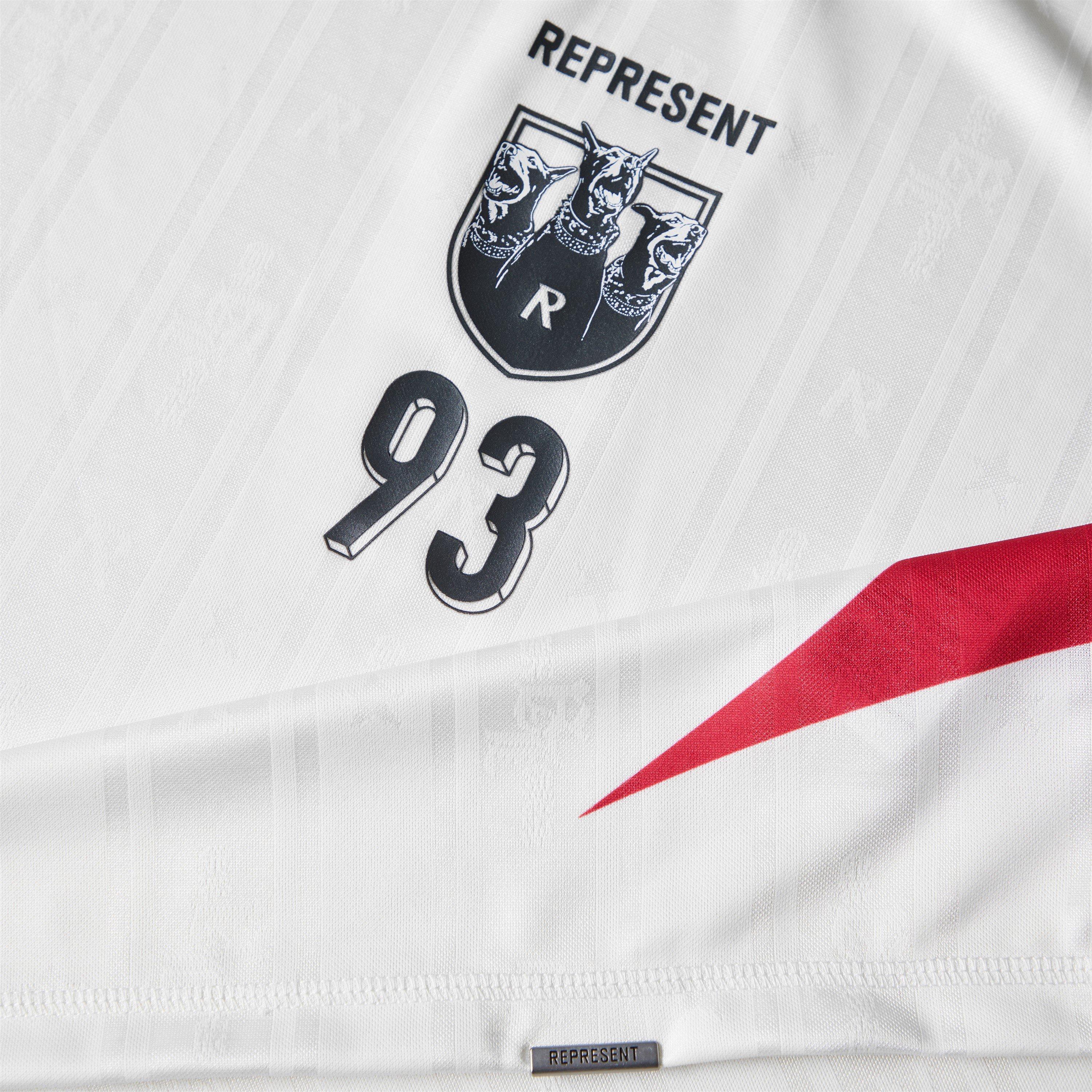Flat White - Represent - Mens Spike Football Shirt - 3