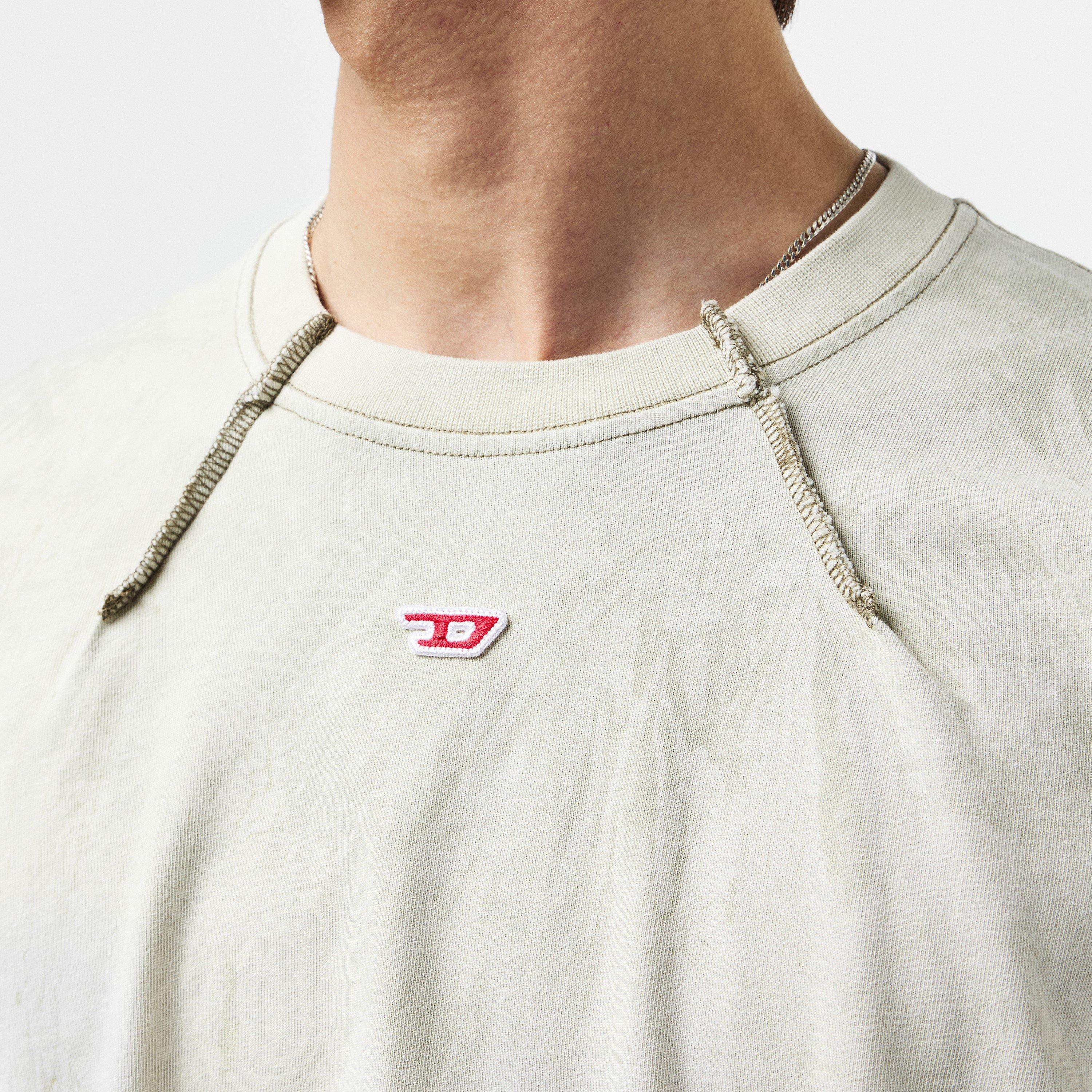 Beige - Diesel - Men's Cos Long-Sleeve Regular Fit T-Shirt - 5