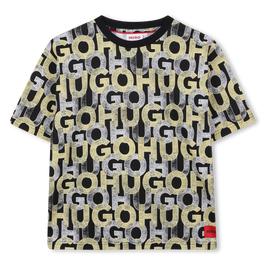 Hugo All Over Print T Shirt Juniors