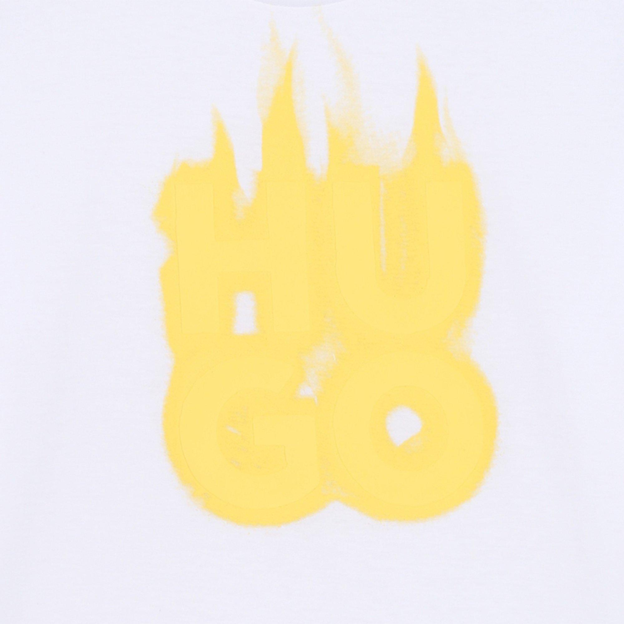 Weiß - Hugo - Kids' Regular Fit Fancy T-Shirt - 1