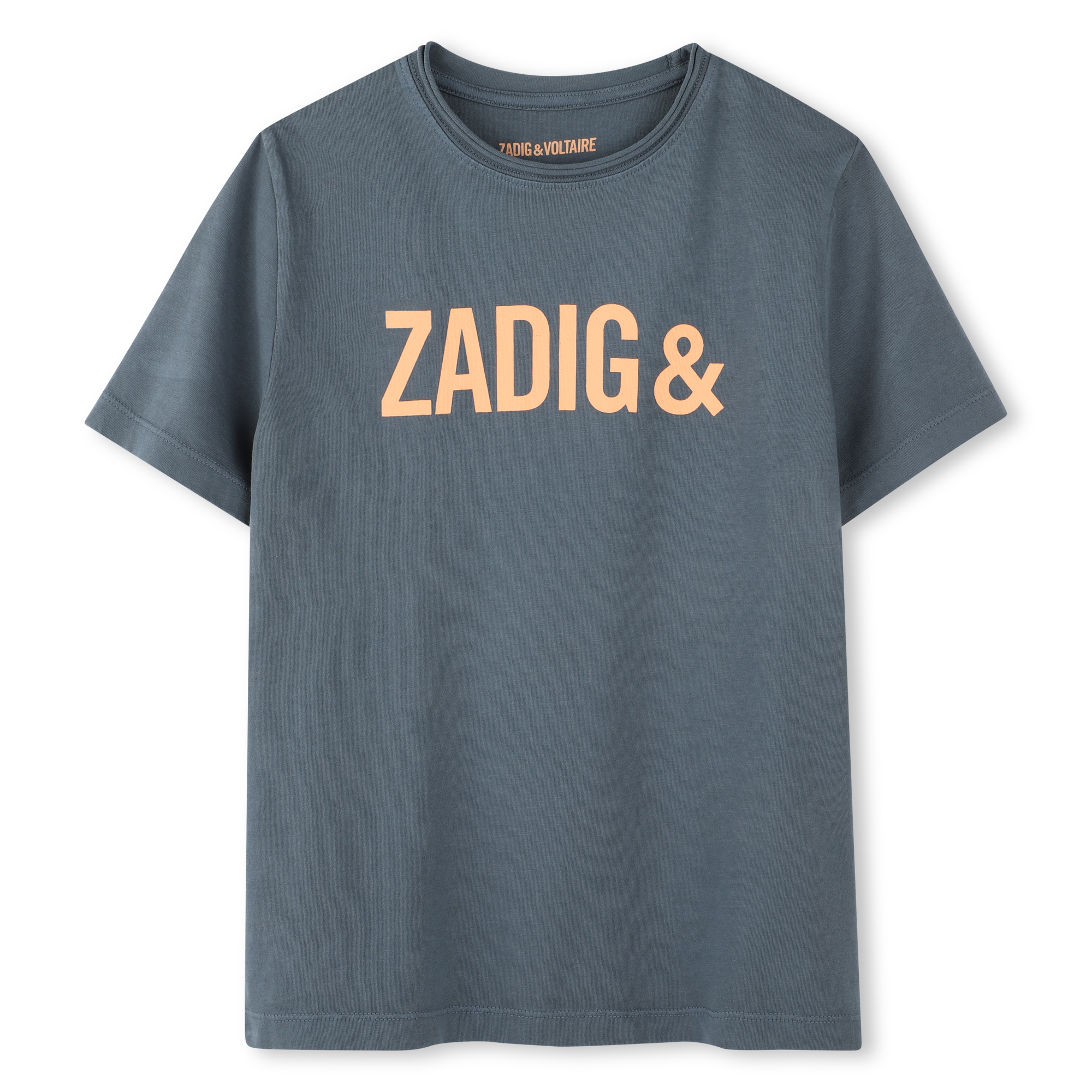Grey - Zadig and Voltaire - Kids' Regular Fit Printed T-Shirt - 1