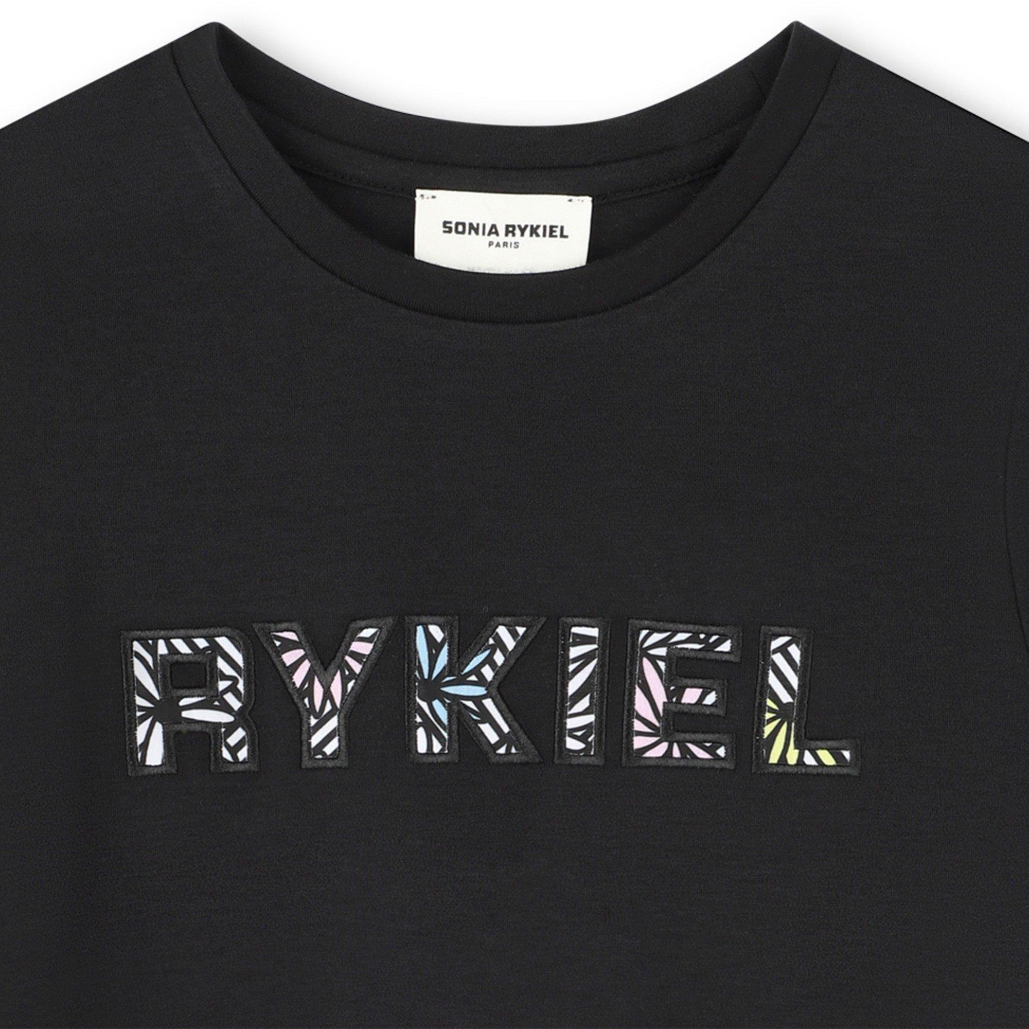 Black - Sonia Rykiel - Kids' Logo Regular Fit T-Shirt - 3