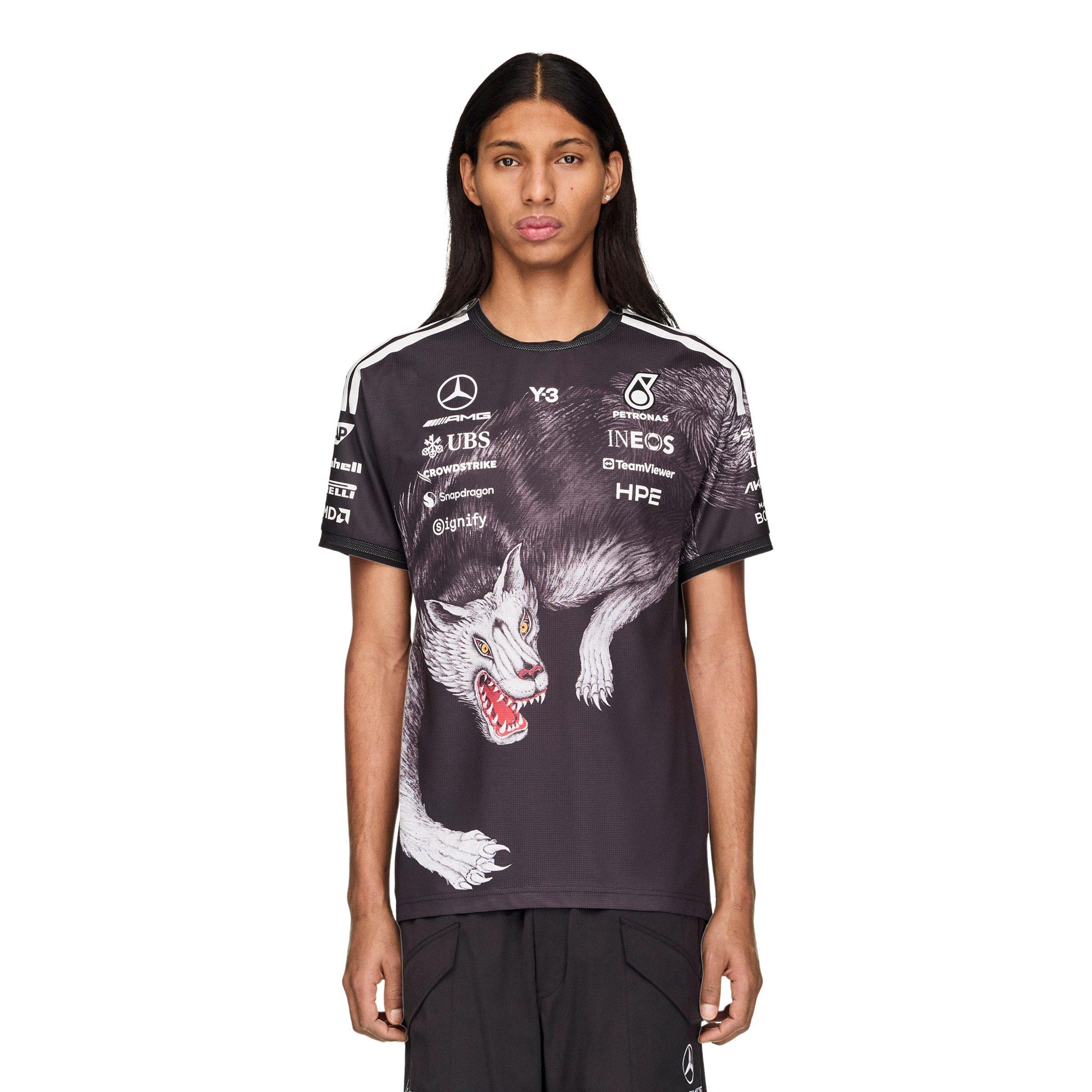 Black - Y3 - Mens x Mercedes AMG Short Sleeve Jersey - 3
