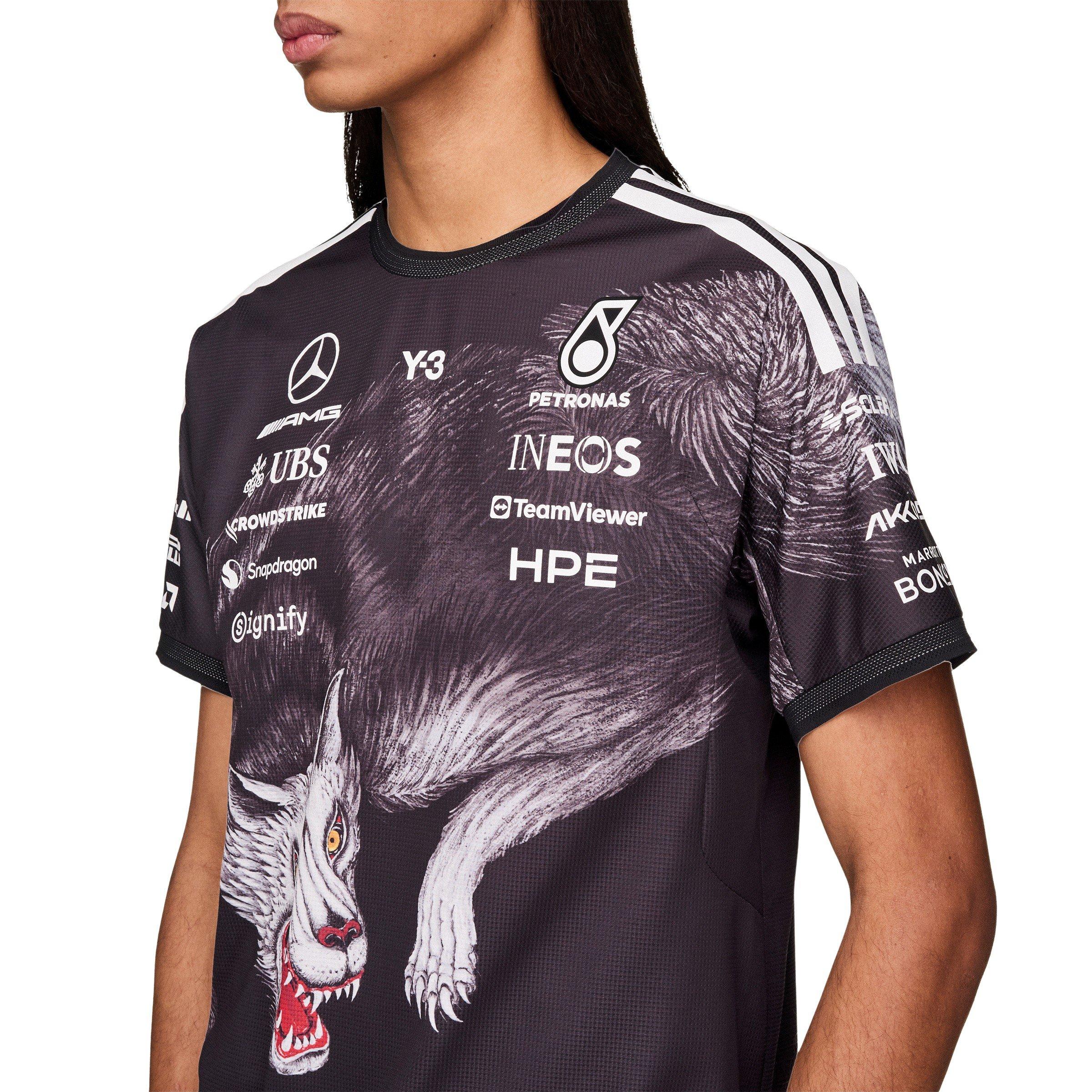 Black - Y3 - Mens x Mercedes AMG Short Sleeve Jersey - 8