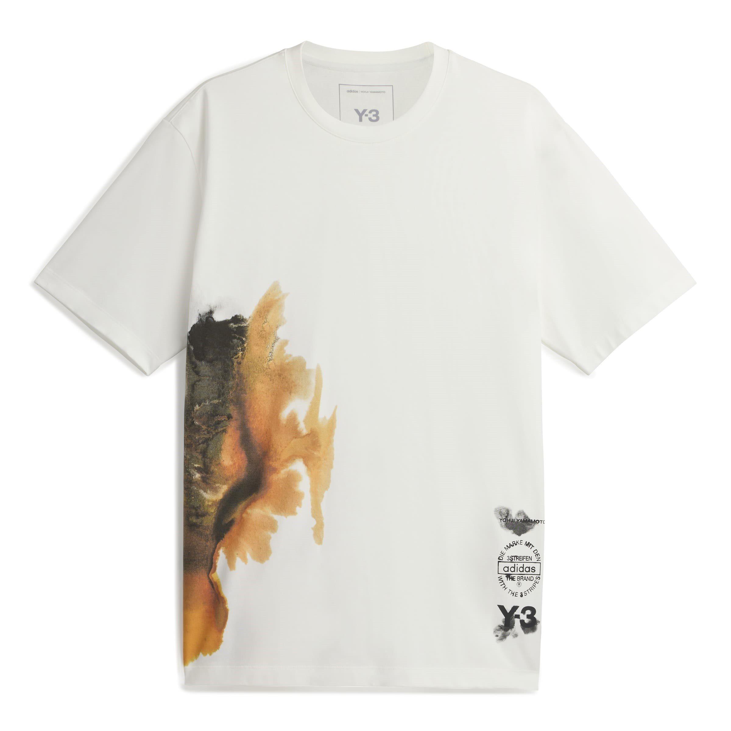White/Multi - Y3 - Men's Short Sleeve T-Shirt - 1