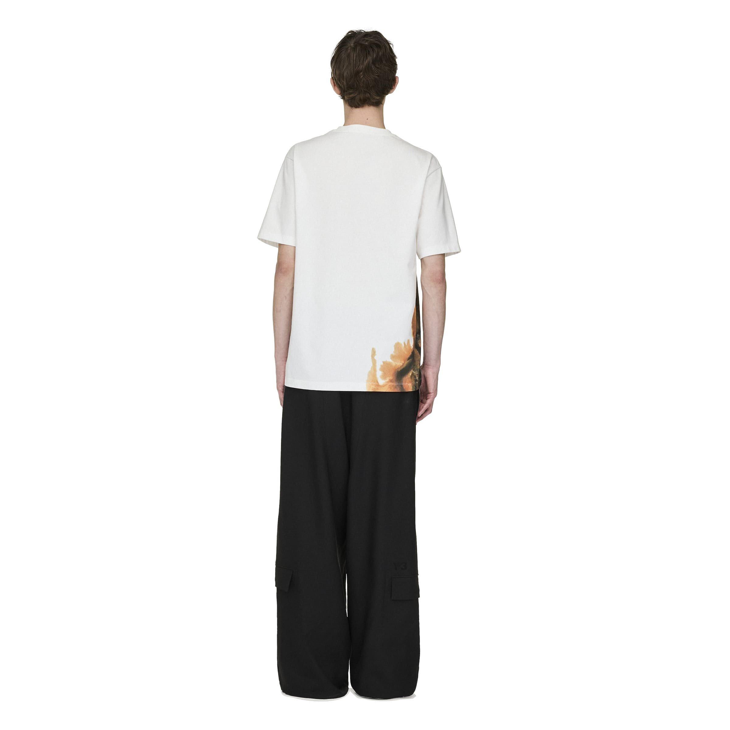 White/Multi - Y3 - Men's Regular Fit Short-Sleeve T-Shirt - 4