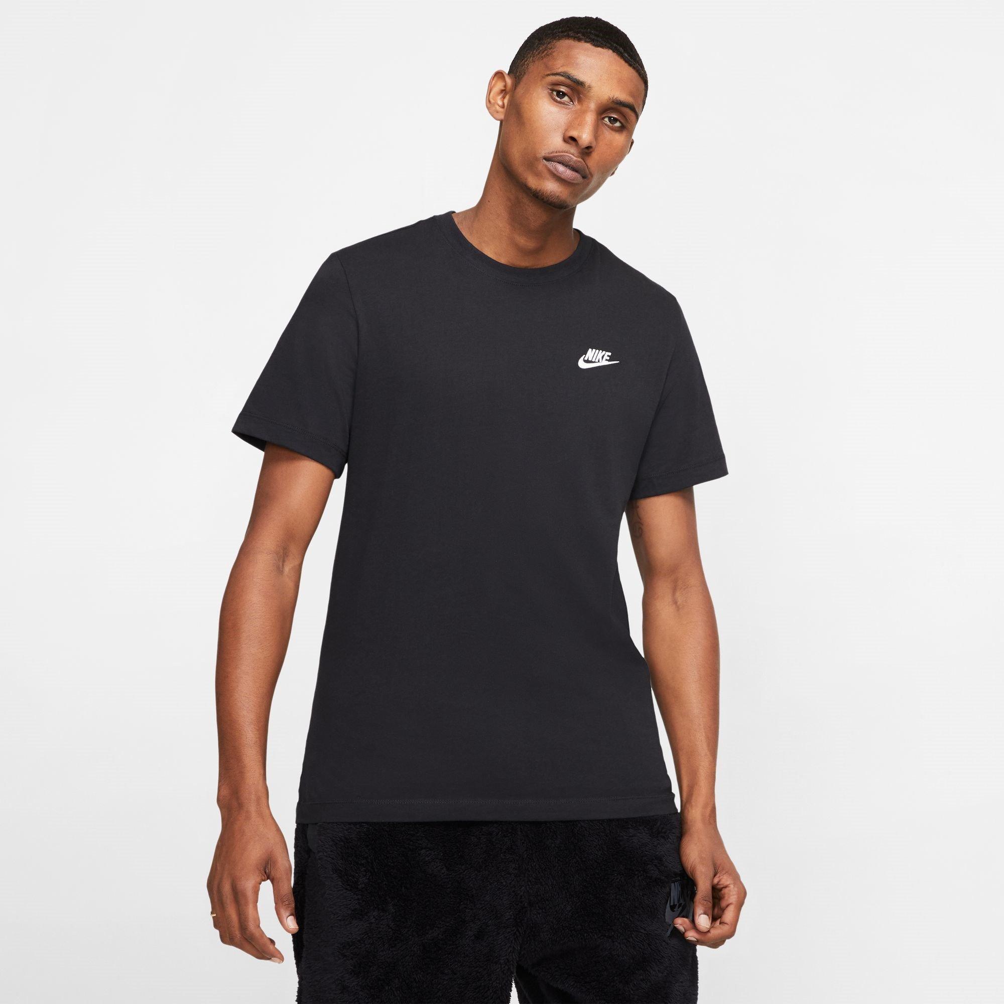 Black SL - Nike - Sportswear Club T-Shirt Mens - 5