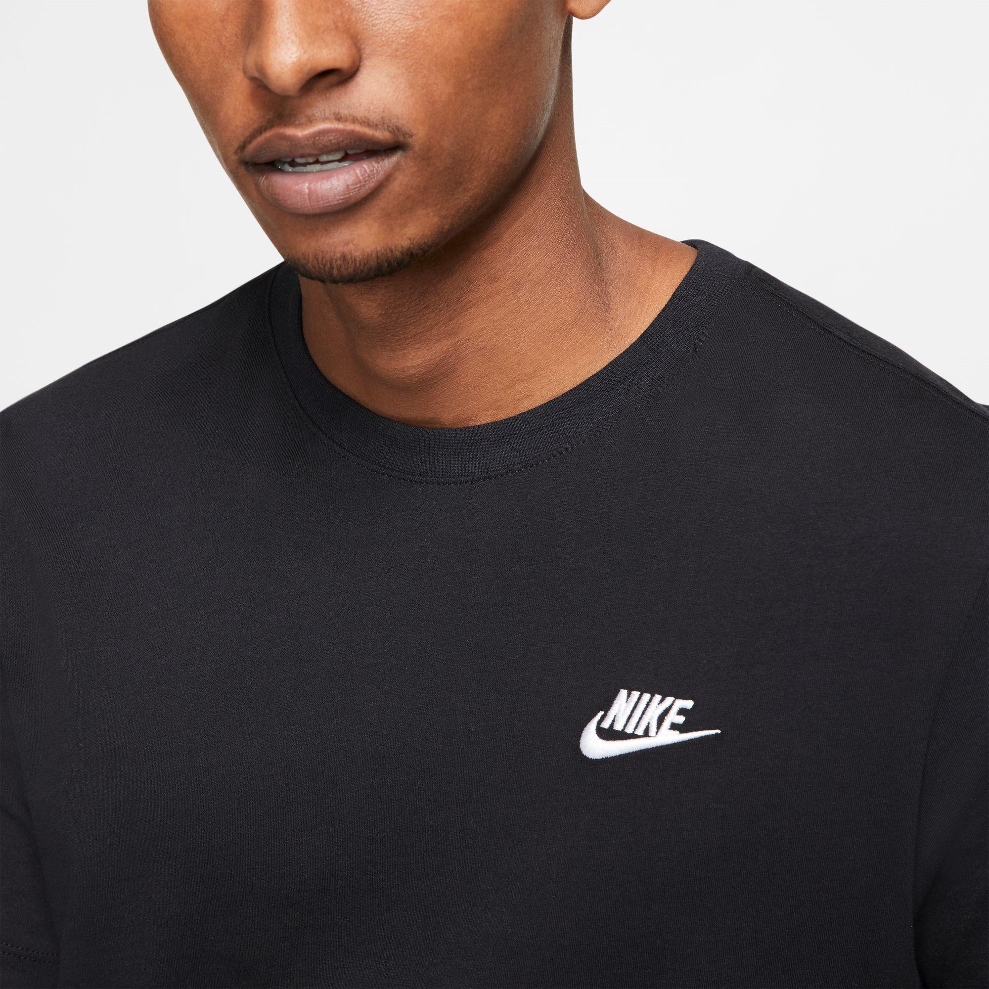 Black SL - Nike - Sportswear Club T-Shirt Mens - 9