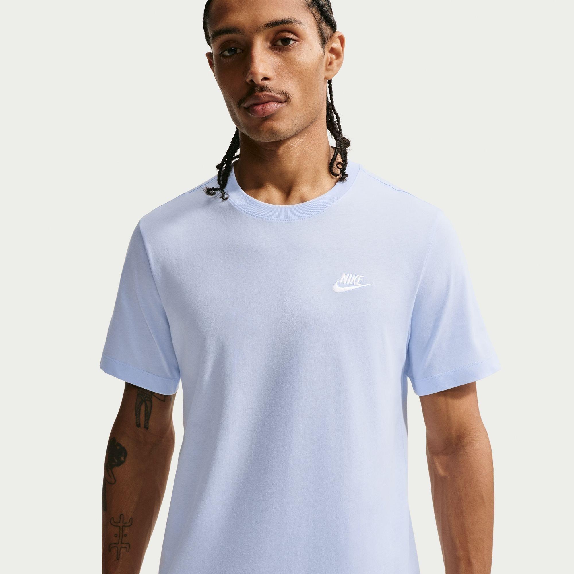Nike Men's Sportswear Club T-Shirt - Hydro Blue Sl - M