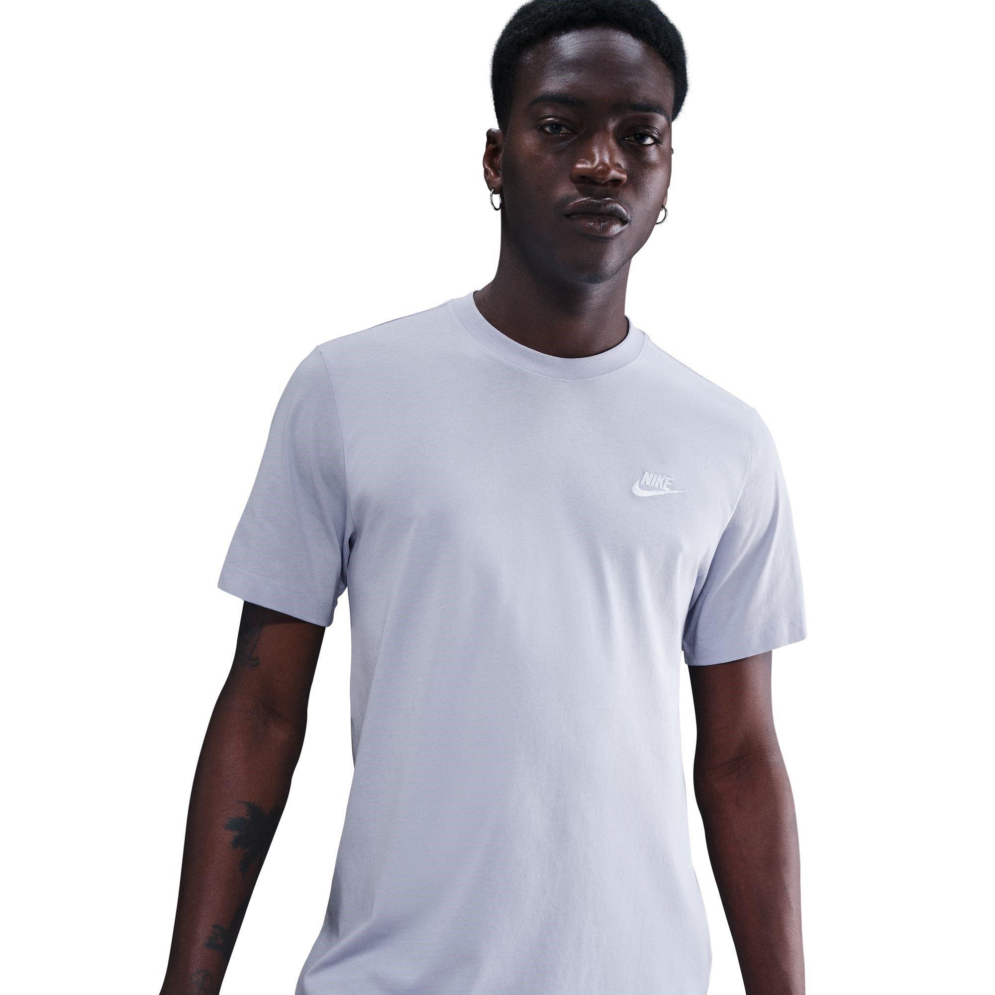 Nike Men's Sportswear Club T-Shirt - Ghost/White Sl - XS