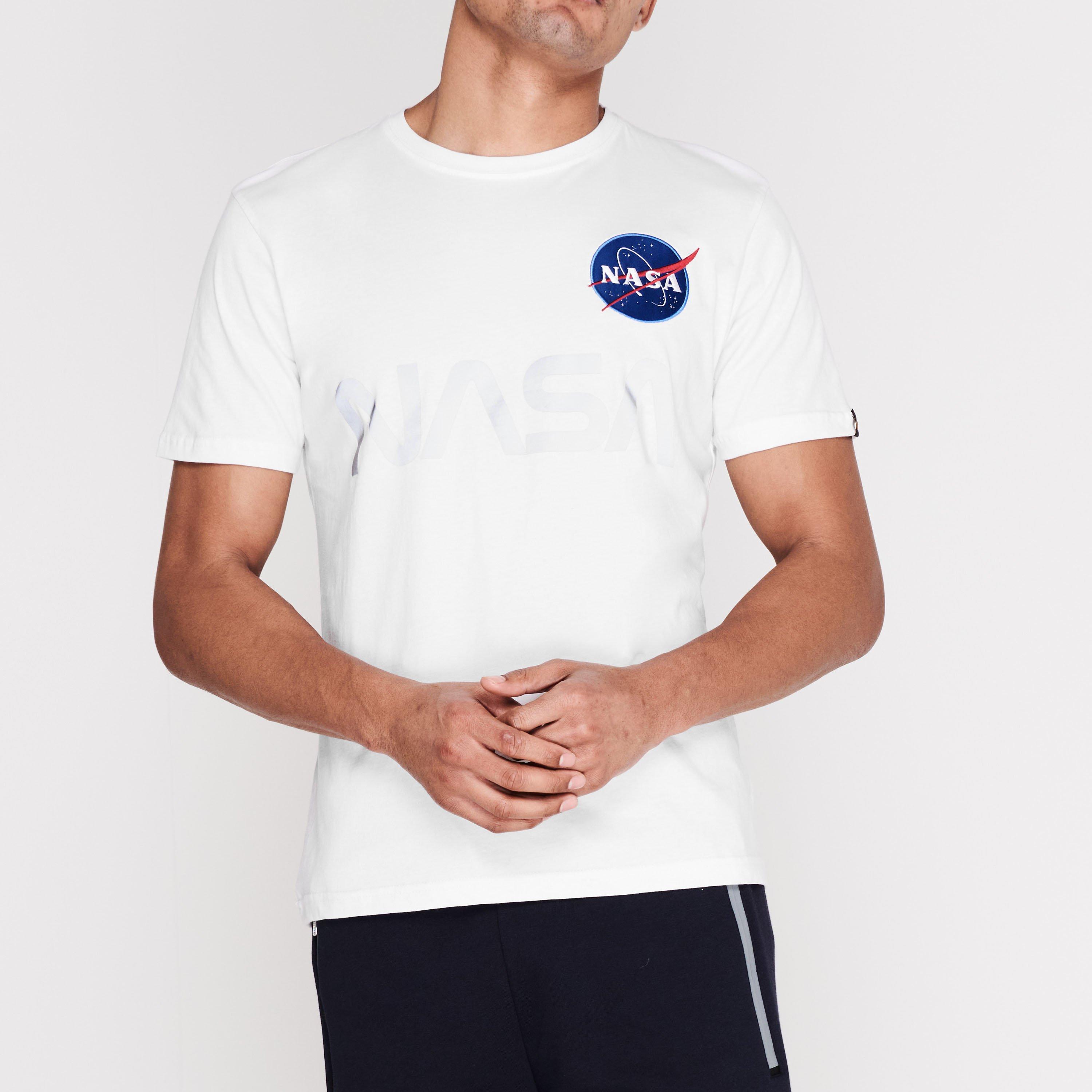 White 09 - Alpha Industries - NASA Reflective T-Shirt - 2