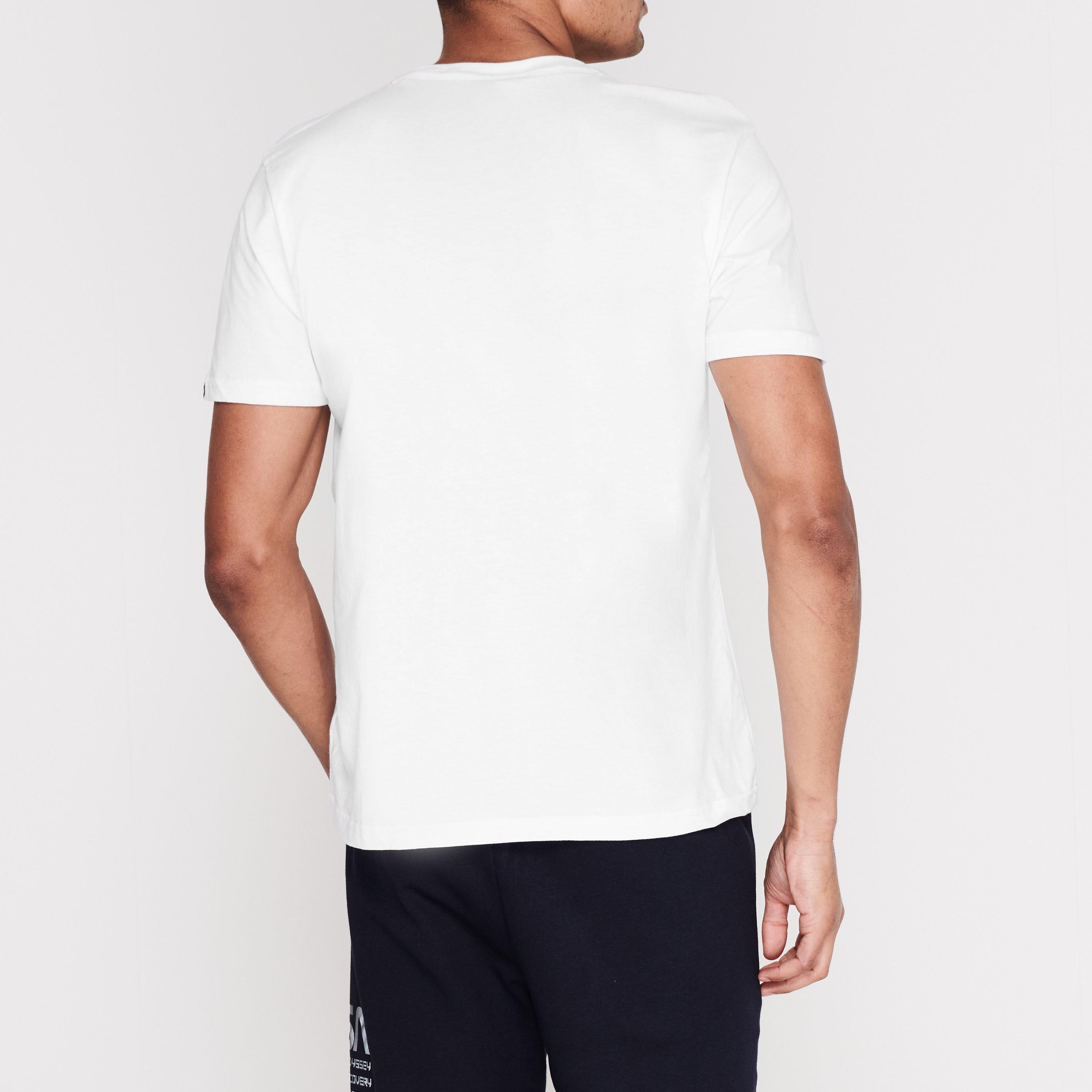 White 09 - Alpha Industries - NASA Reflective T-Shirt - 3