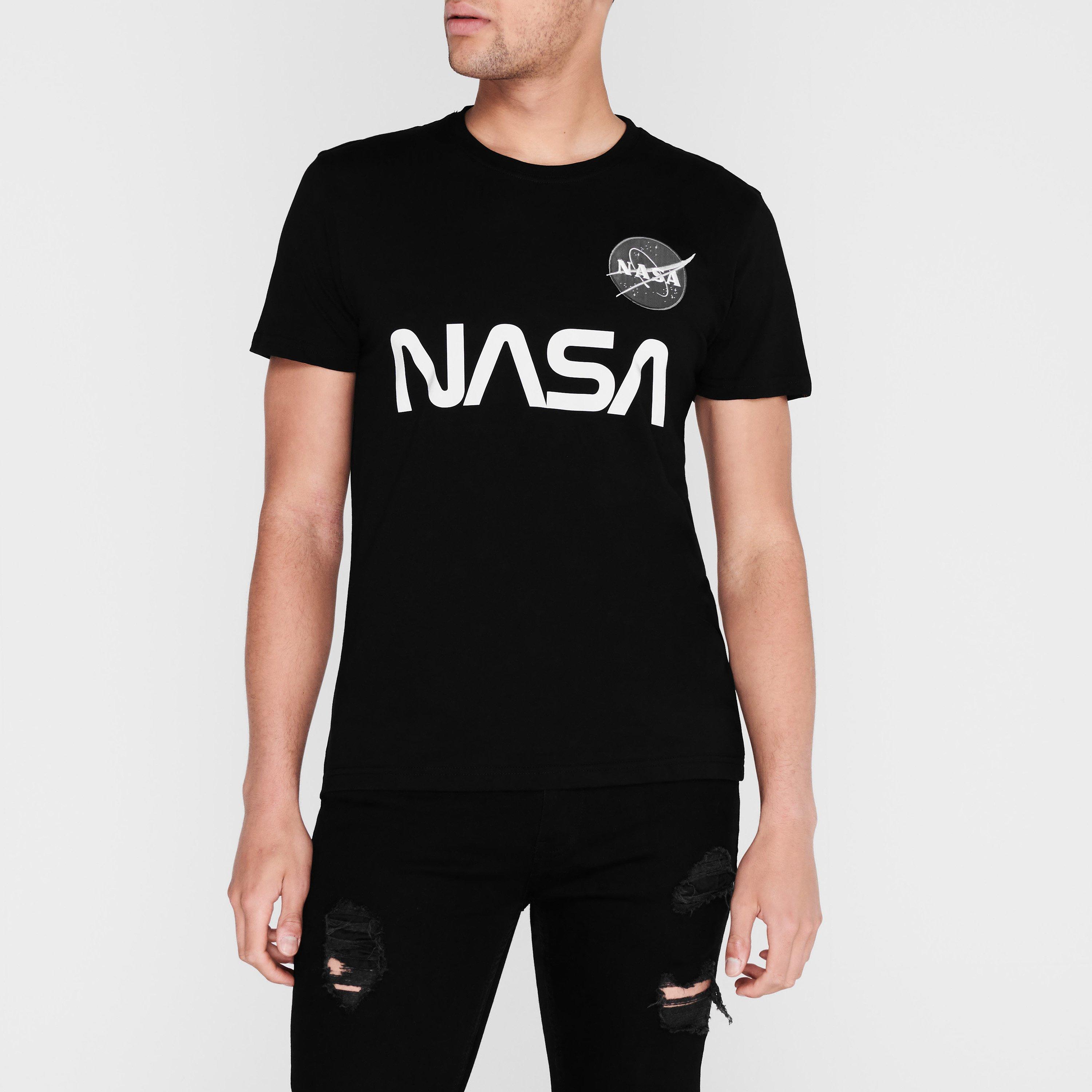 Alpha Industries NASA Reflective T-Shirt Regular Fit T-Shirts USC