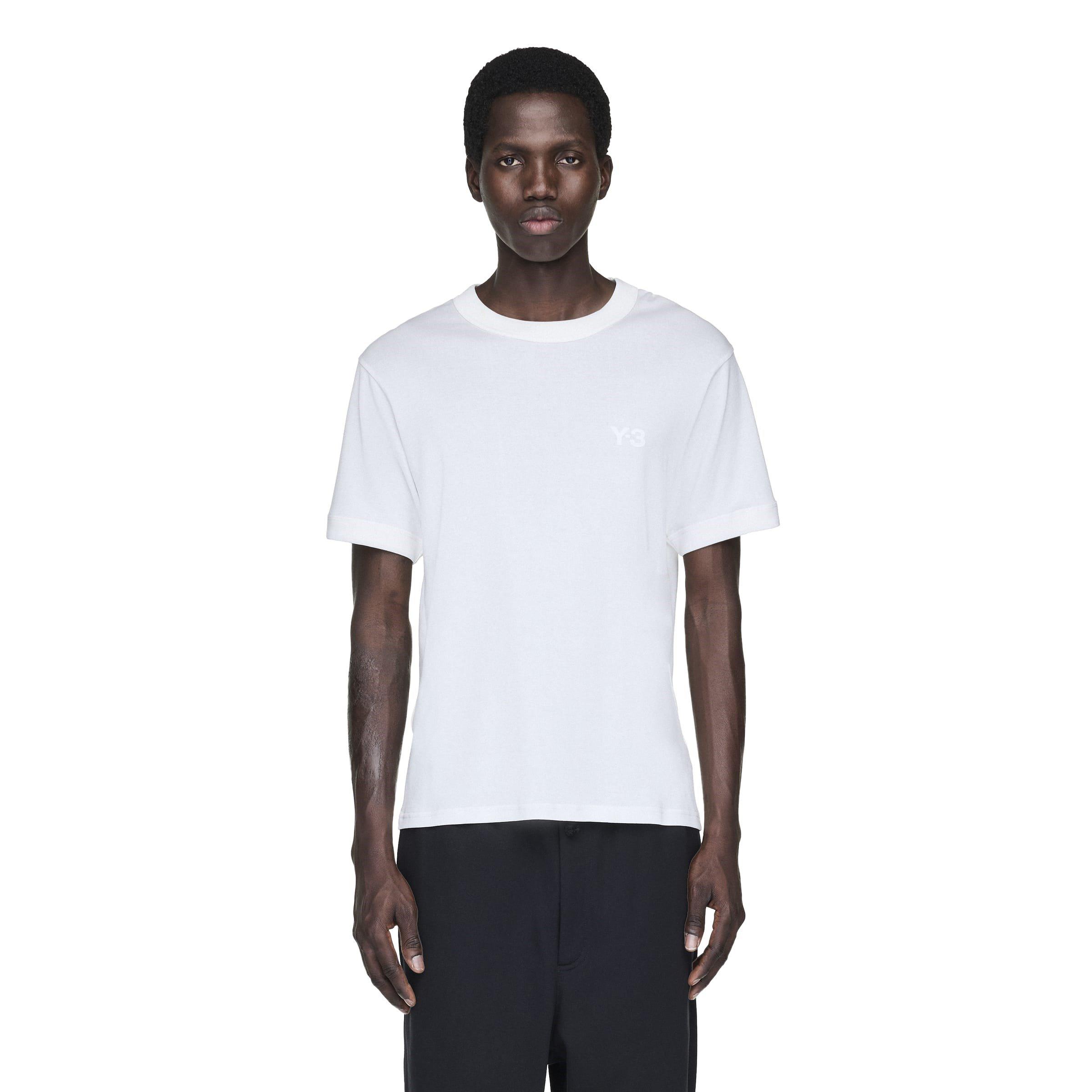 White - Y3 - Slim Short Sleeve T-Shirt - 3