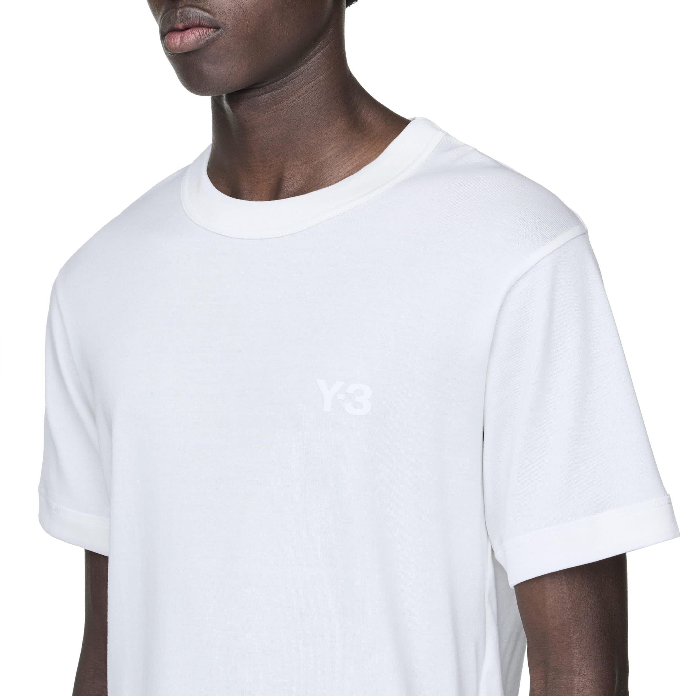 White - Y3 - Slim Short Sleeve T-Shirt - 8
