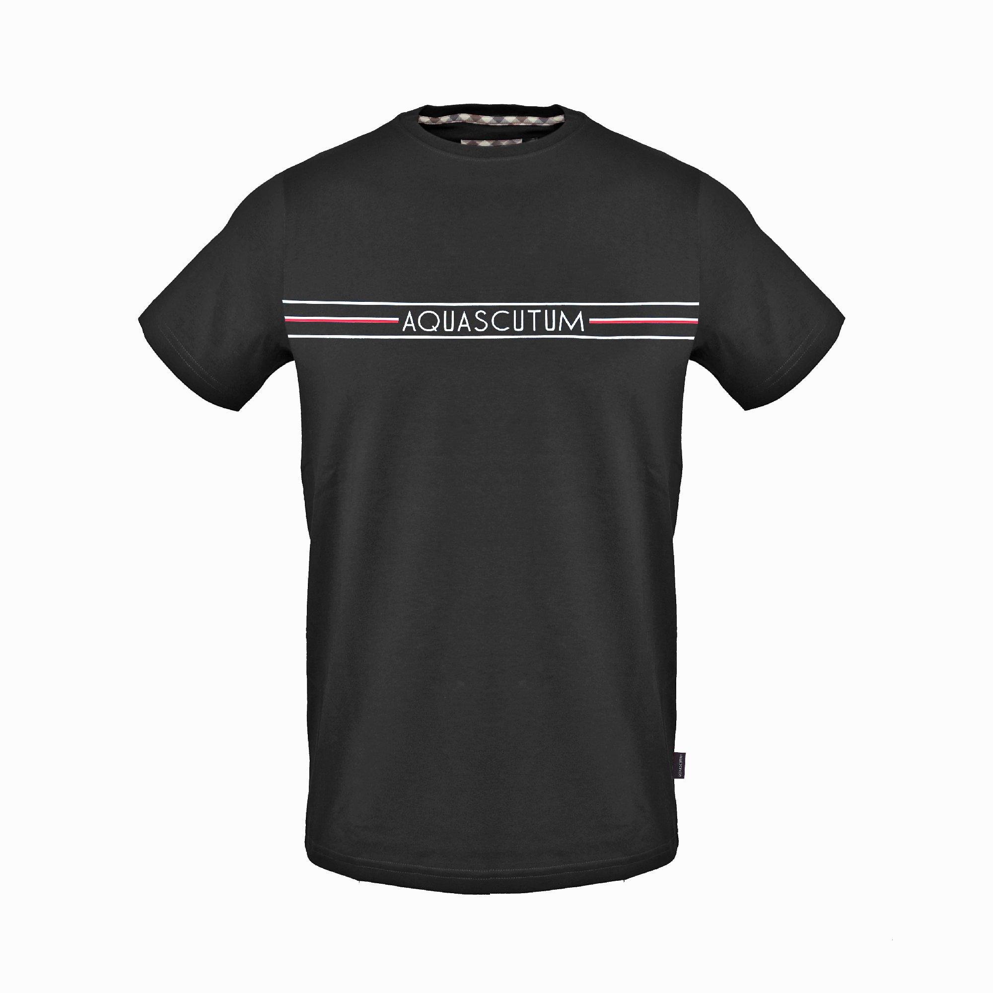 Black - Aquascutum - Men's T-Shirt - 1