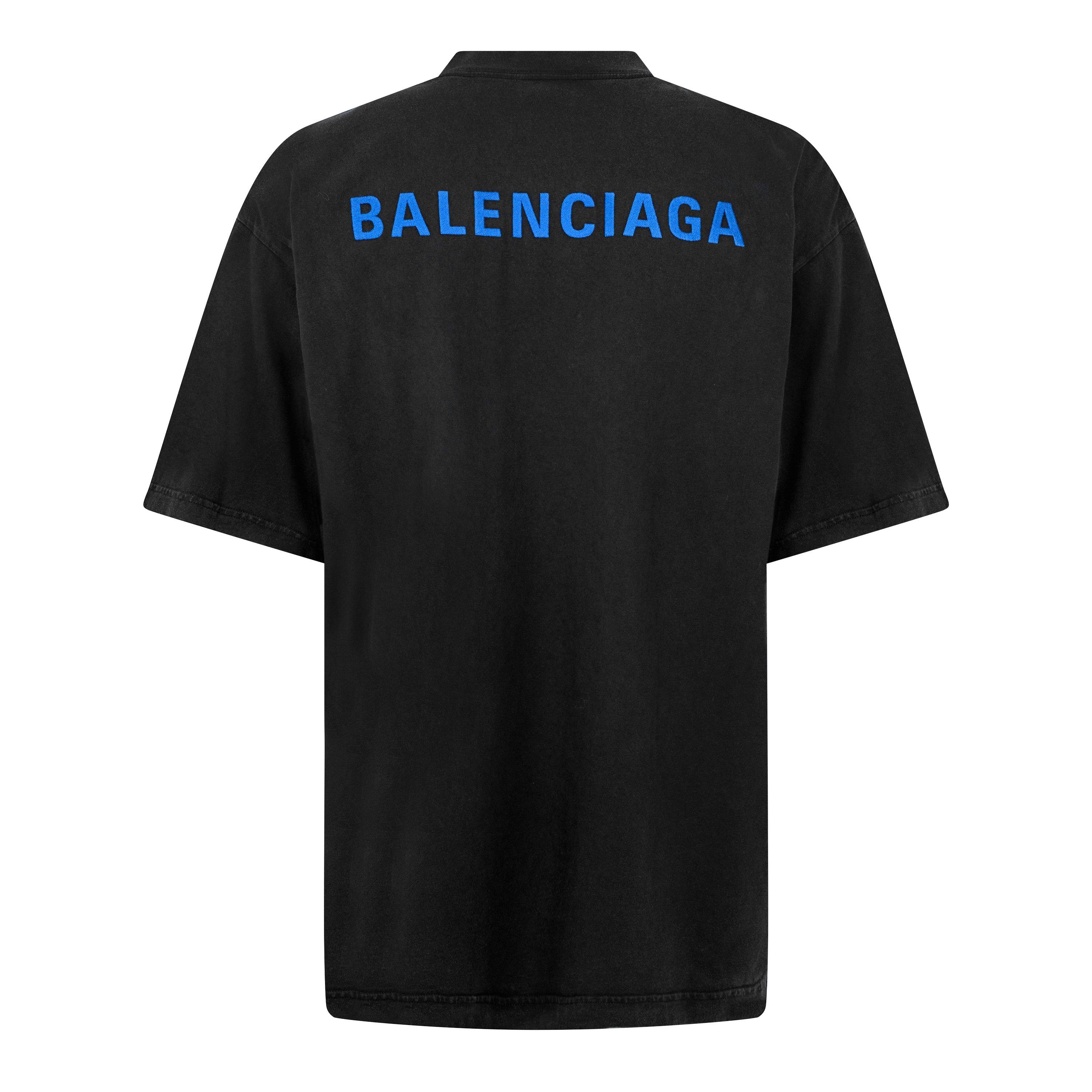 Wash Black - Balenciaga - Bal Wash Tee Sn64 - 2