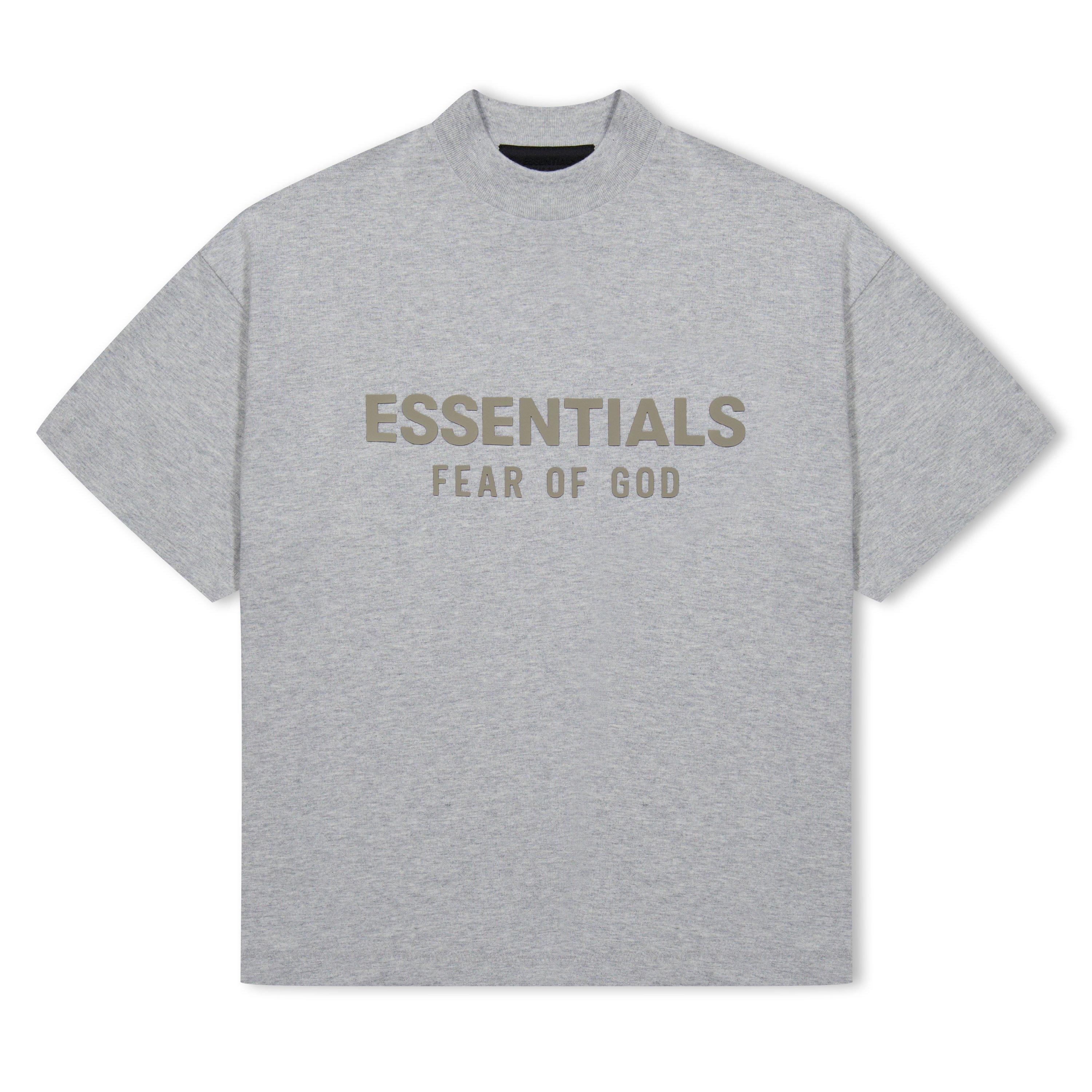 Lght Hthr Grey - Fear Of God Essentials - Unisex Kids' Regular Fit T-Shirt - 1