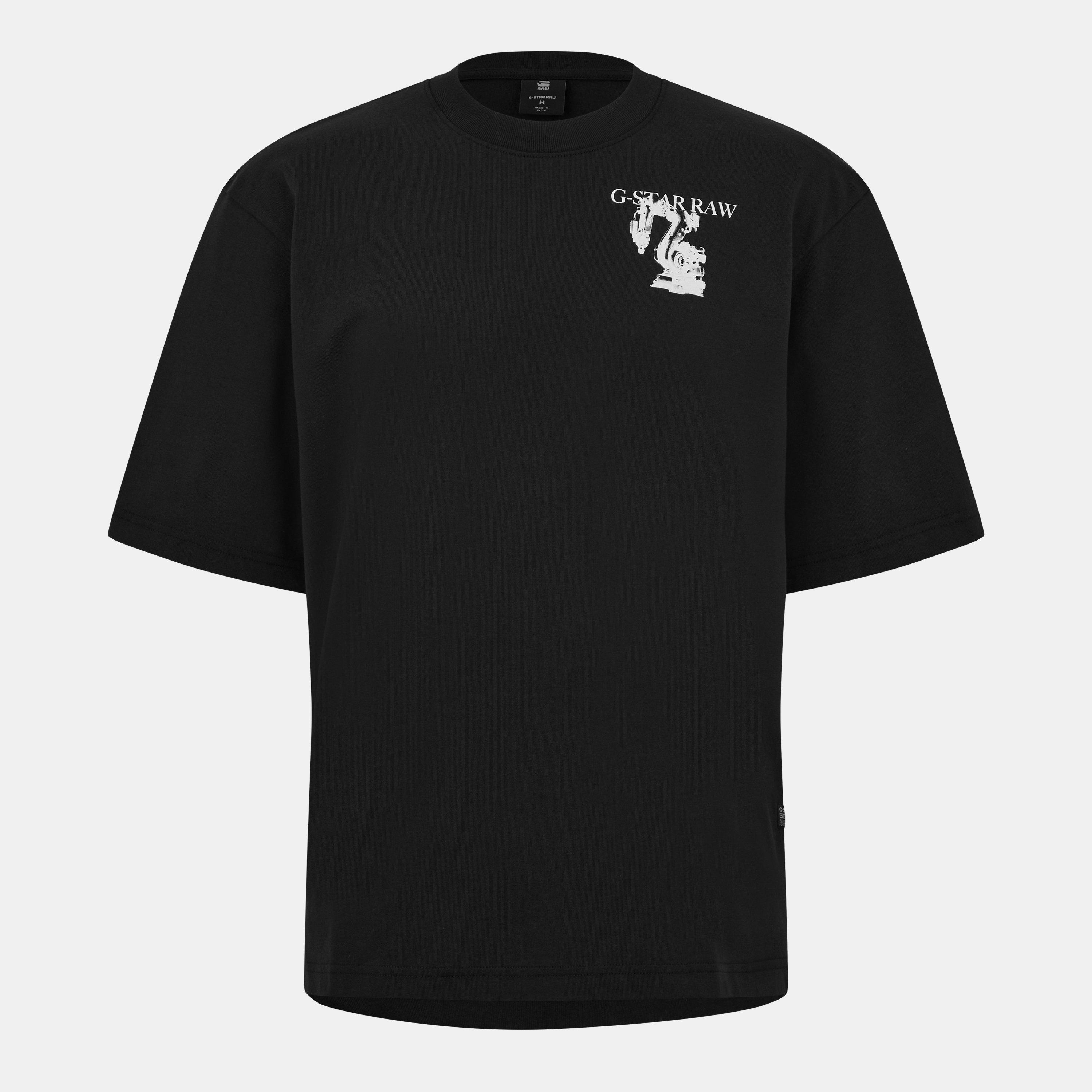 Dk Black - G Star - Industry Back Graphic Boxy T-Shirt - 1