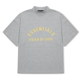 Fear Of God Essentials Cotton Logo T Shirt Unisex Juniors