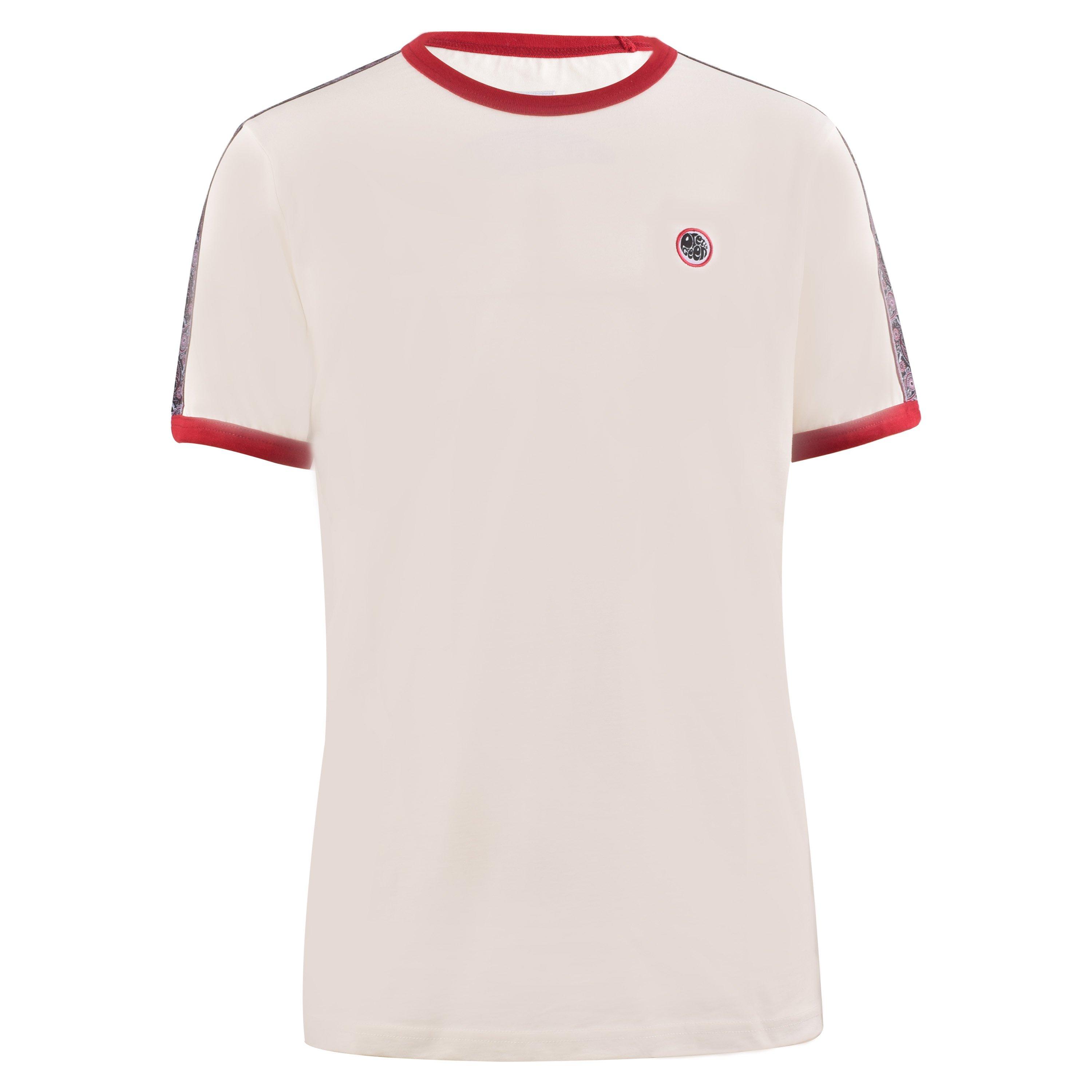White - Pretty Green - Men's Eclipse Tape Regular Fit T-Shirt - 1