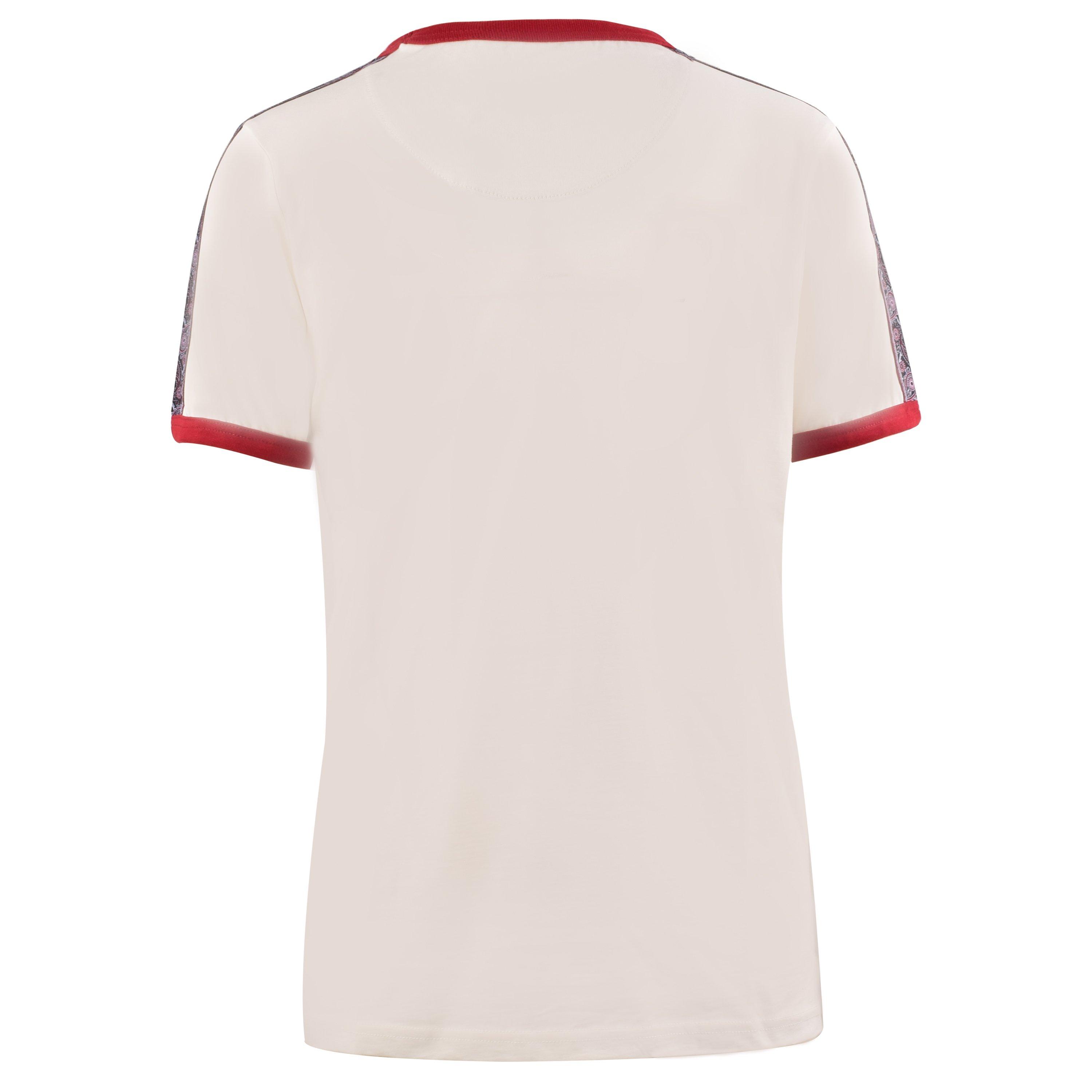 Wit - Pretty Green - Eclipse Tape Regular Fit T-Shirt - 2