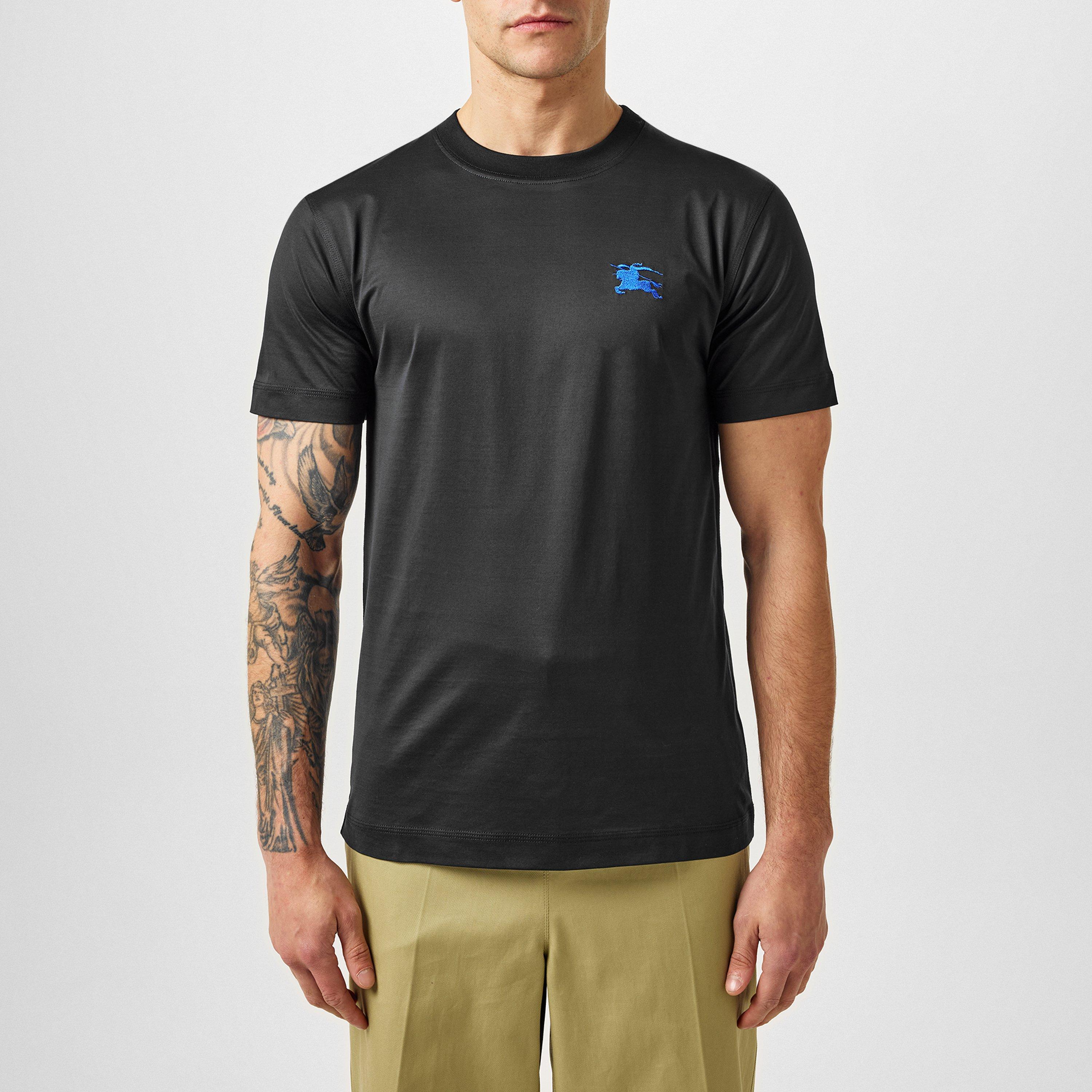 Black - Burberry - Embroidered Ekd T-Shirt - 1