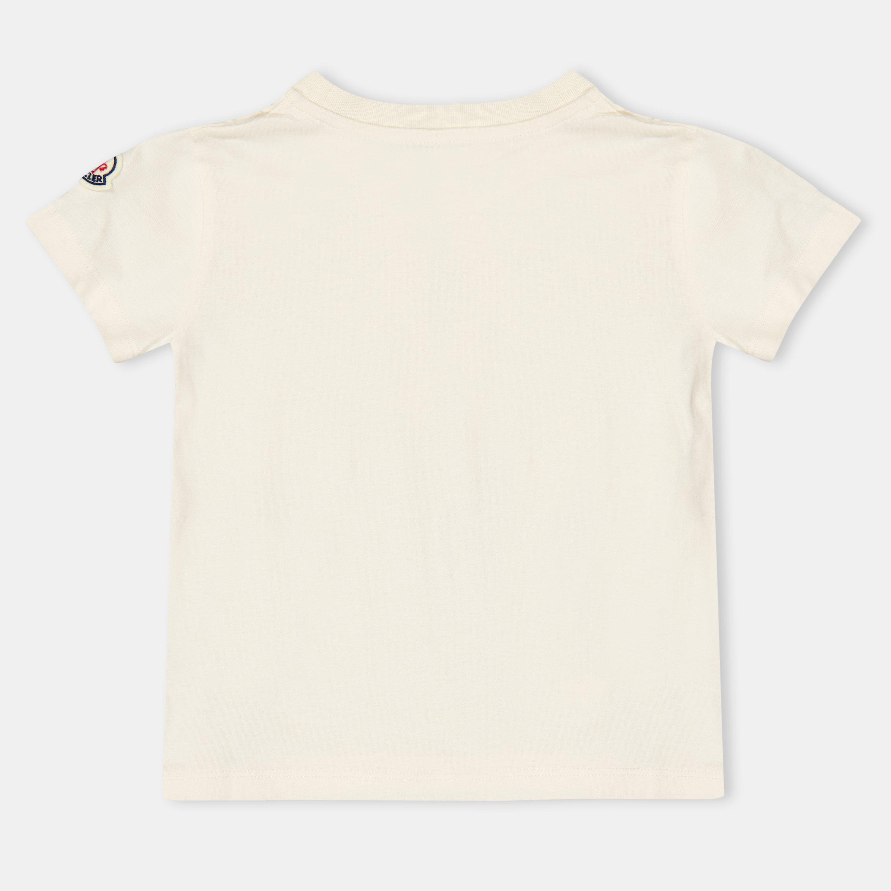 Cream 050 - Moncler - Kids' Sequin Regular Fit T-Shirt - 2