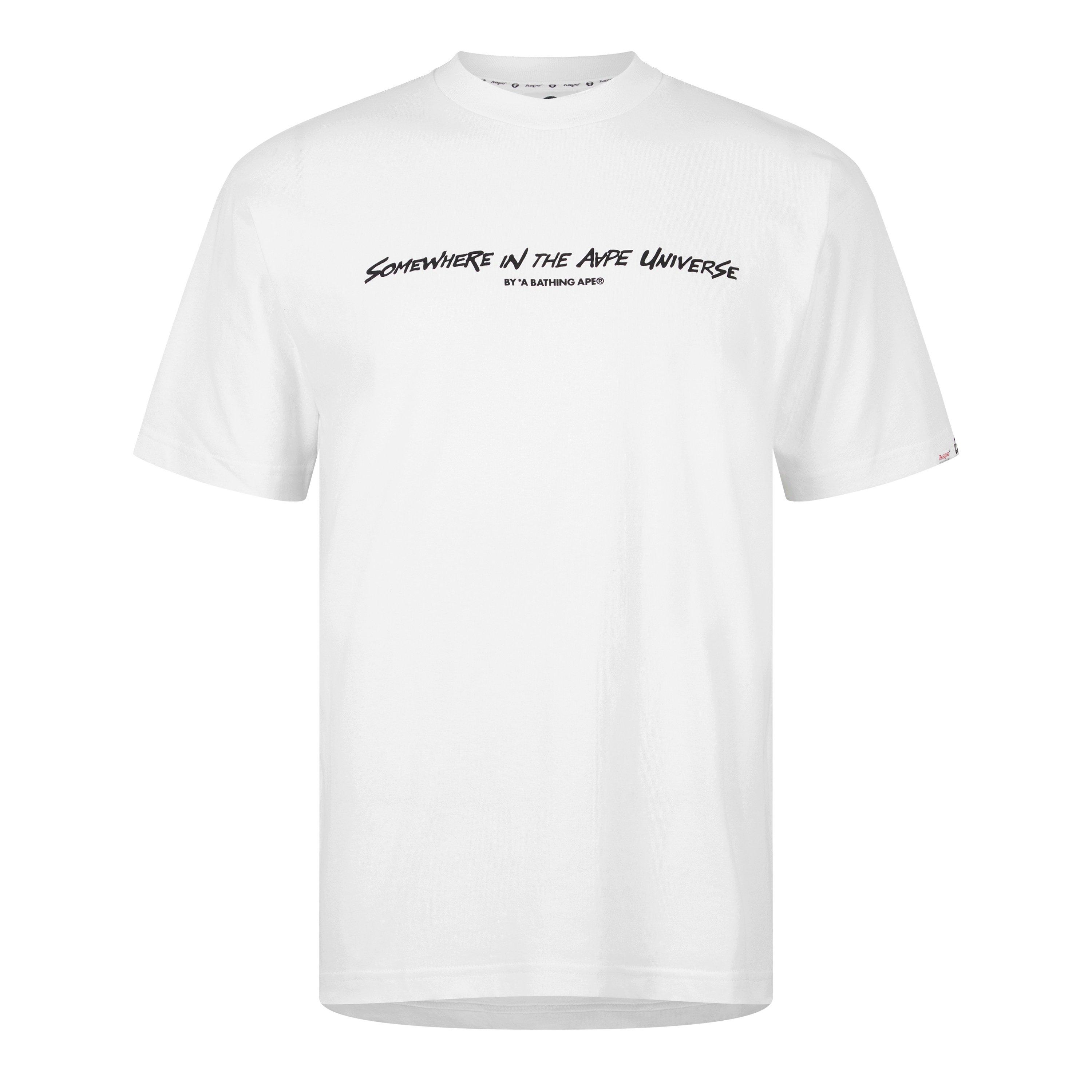 White WHX - AAPE - Men's Camo Back Ape T-Shirt - 5