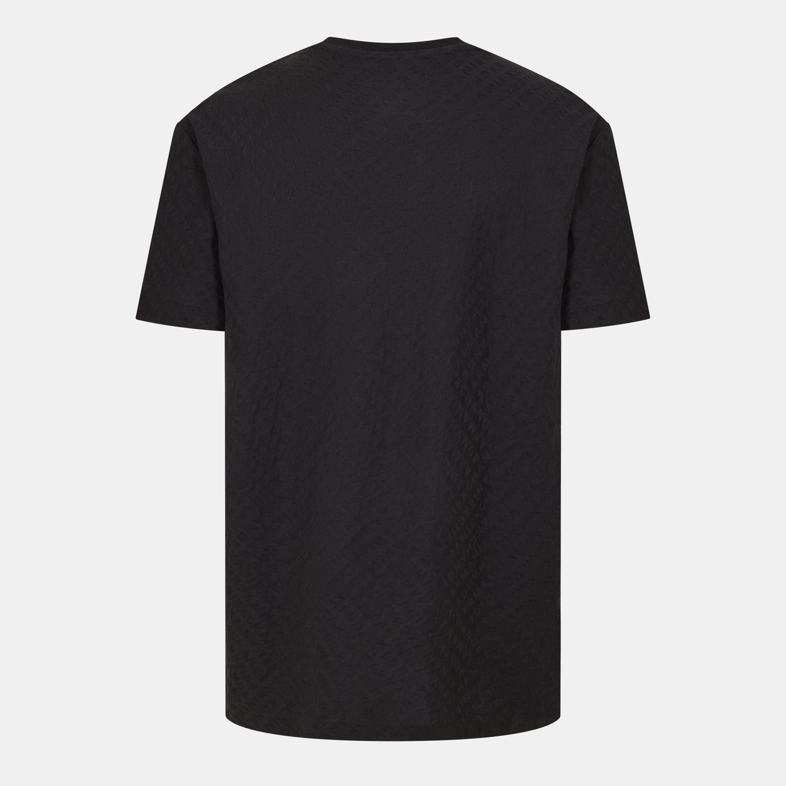 Black AOP FC022 - Armani Exchange - Men's Regular Fit T-Shirt - 2