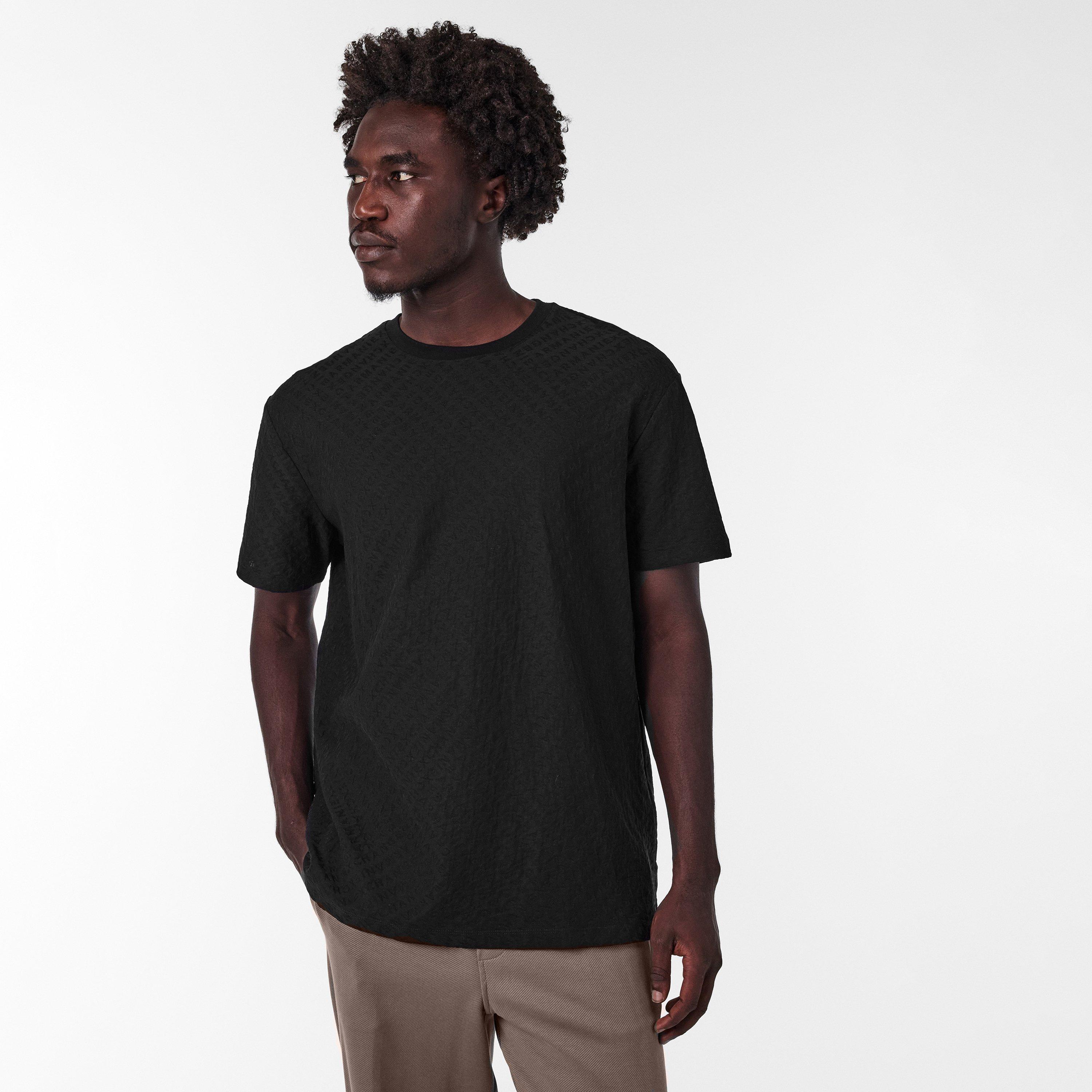 Black AOP FC022 - Armani Exchange - Men's Regular Fit T-Shirt - 3