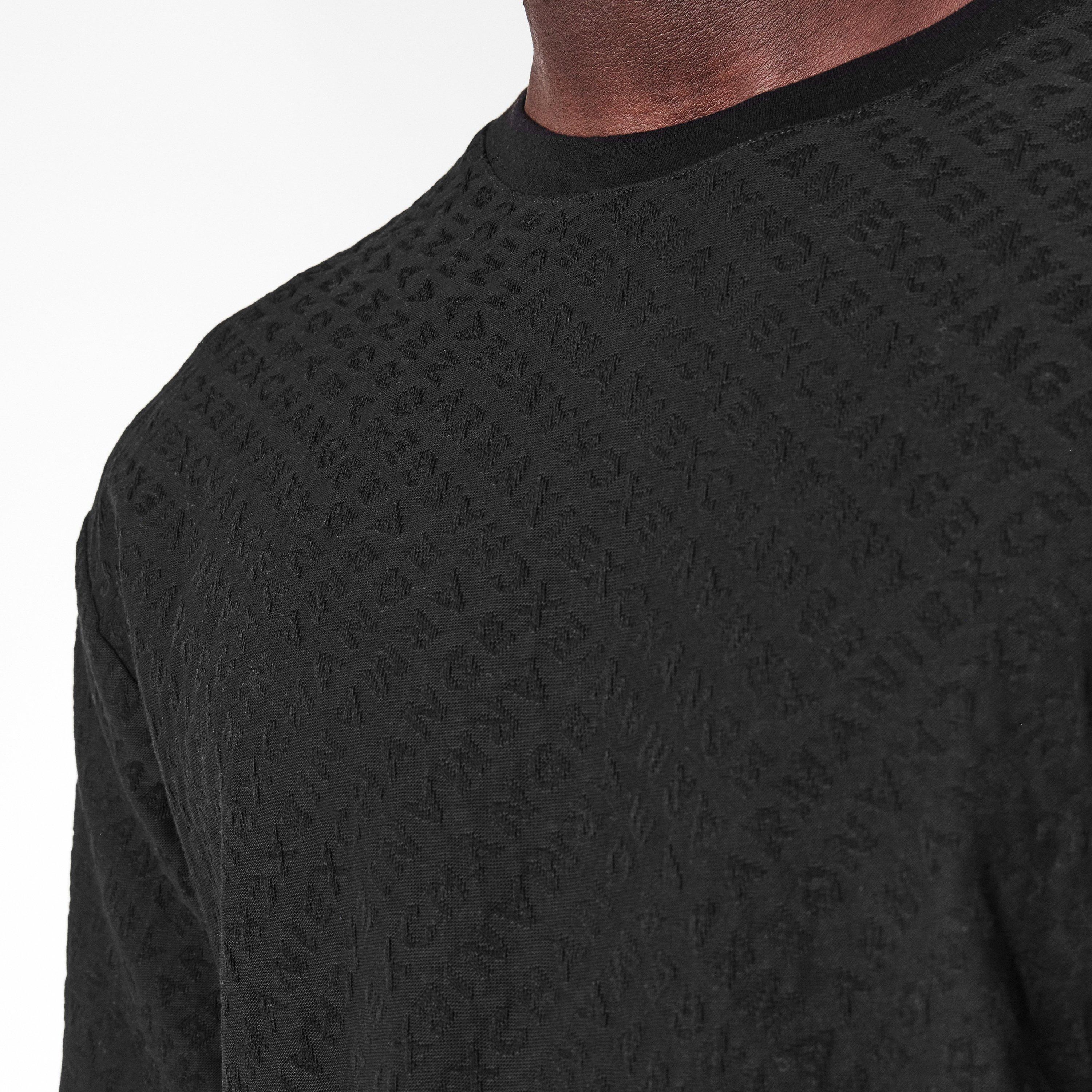 Black AOP FC022 - Armani Exchange - Men's Regular Fit T-Shirt - 5