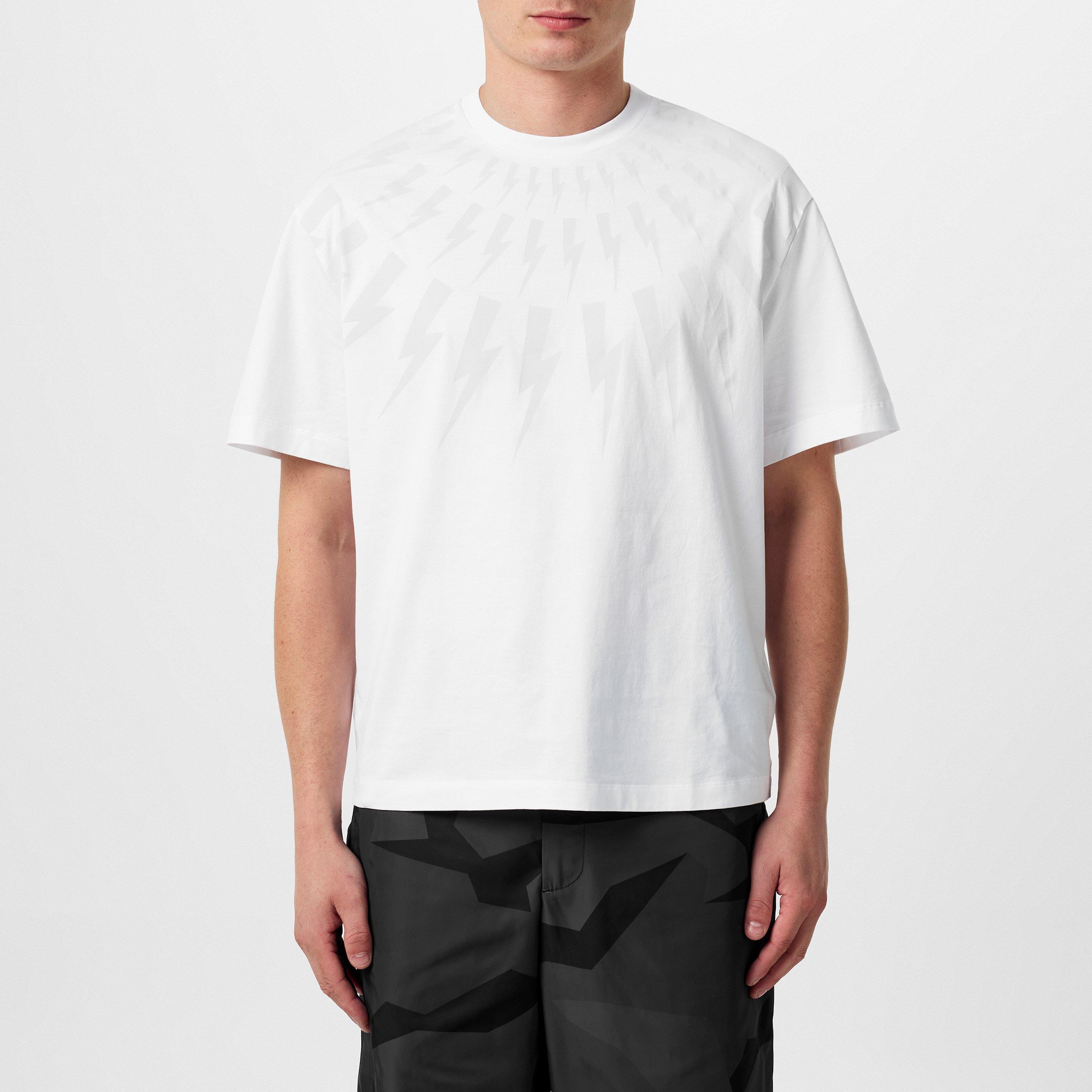 White - Neil Barrett - Thunderbolt T-Shirt - 3