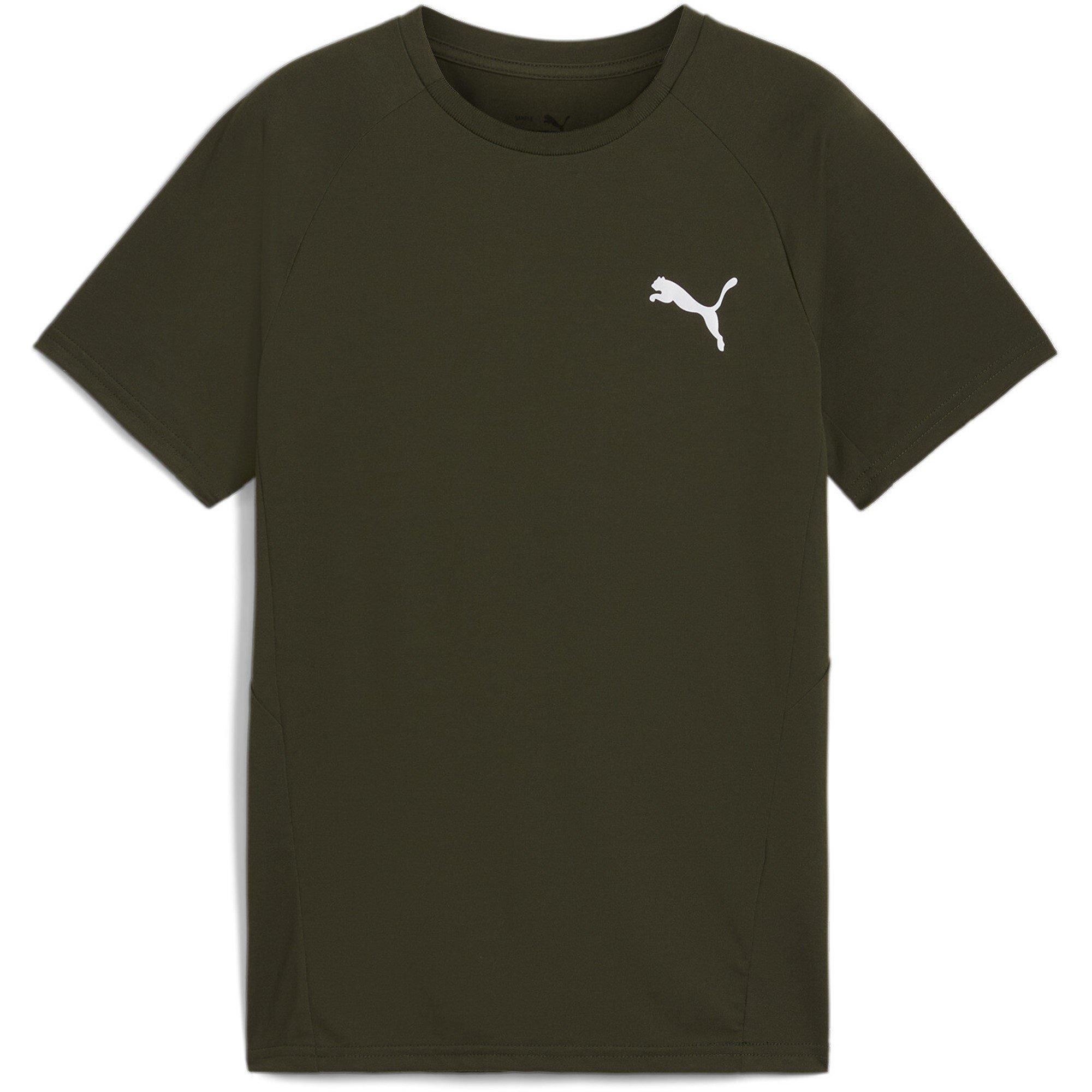 Dark Olive - Puma - Unisex Kids' Evostripe Regular Fit T-Shirt - 1