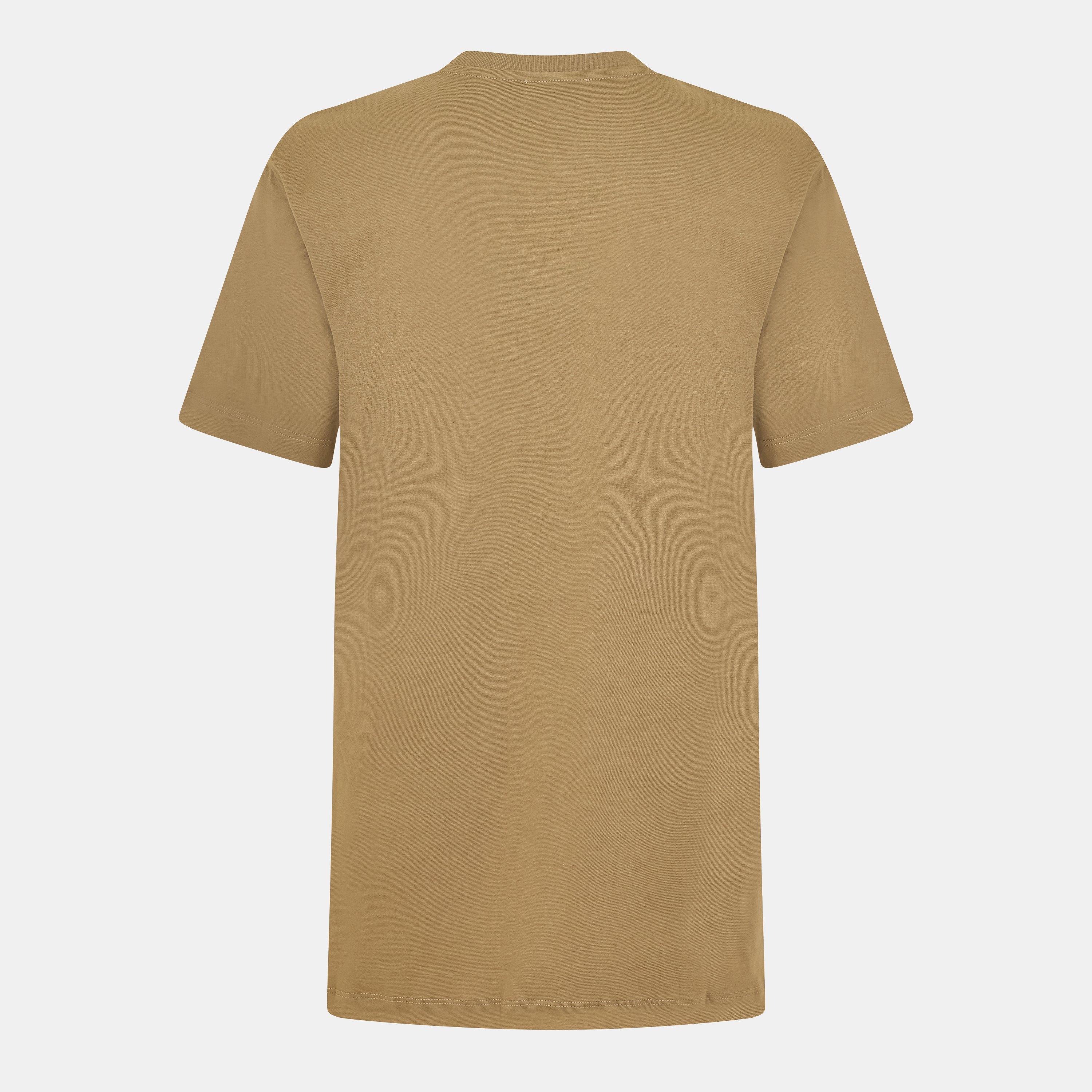 Beige - Off White - Men's Regular Fit T-Shirt - 2