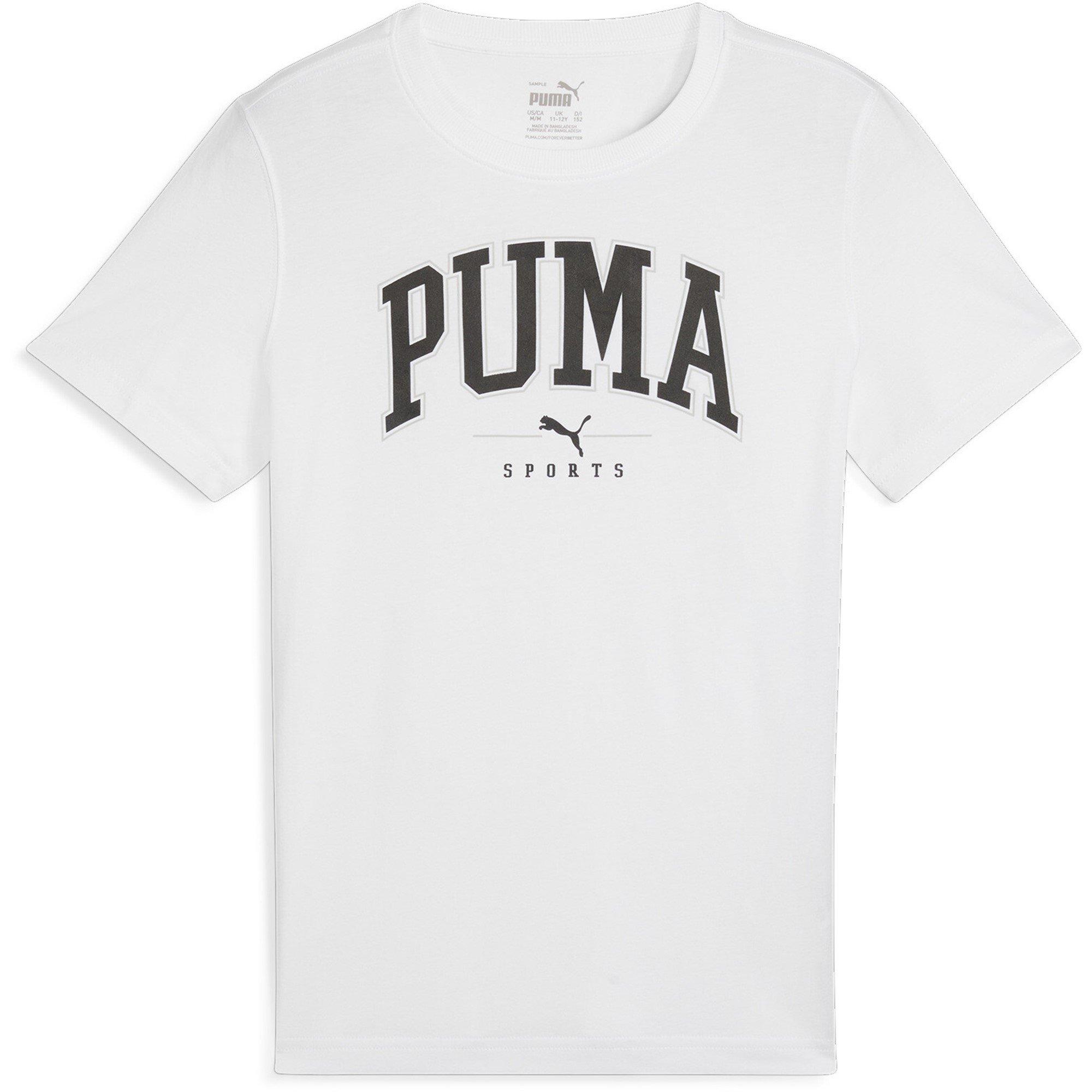 Puma  Kids ' Squad Big Graphic Regular Fit T-Shirt - White Puma White - 13 (XL)