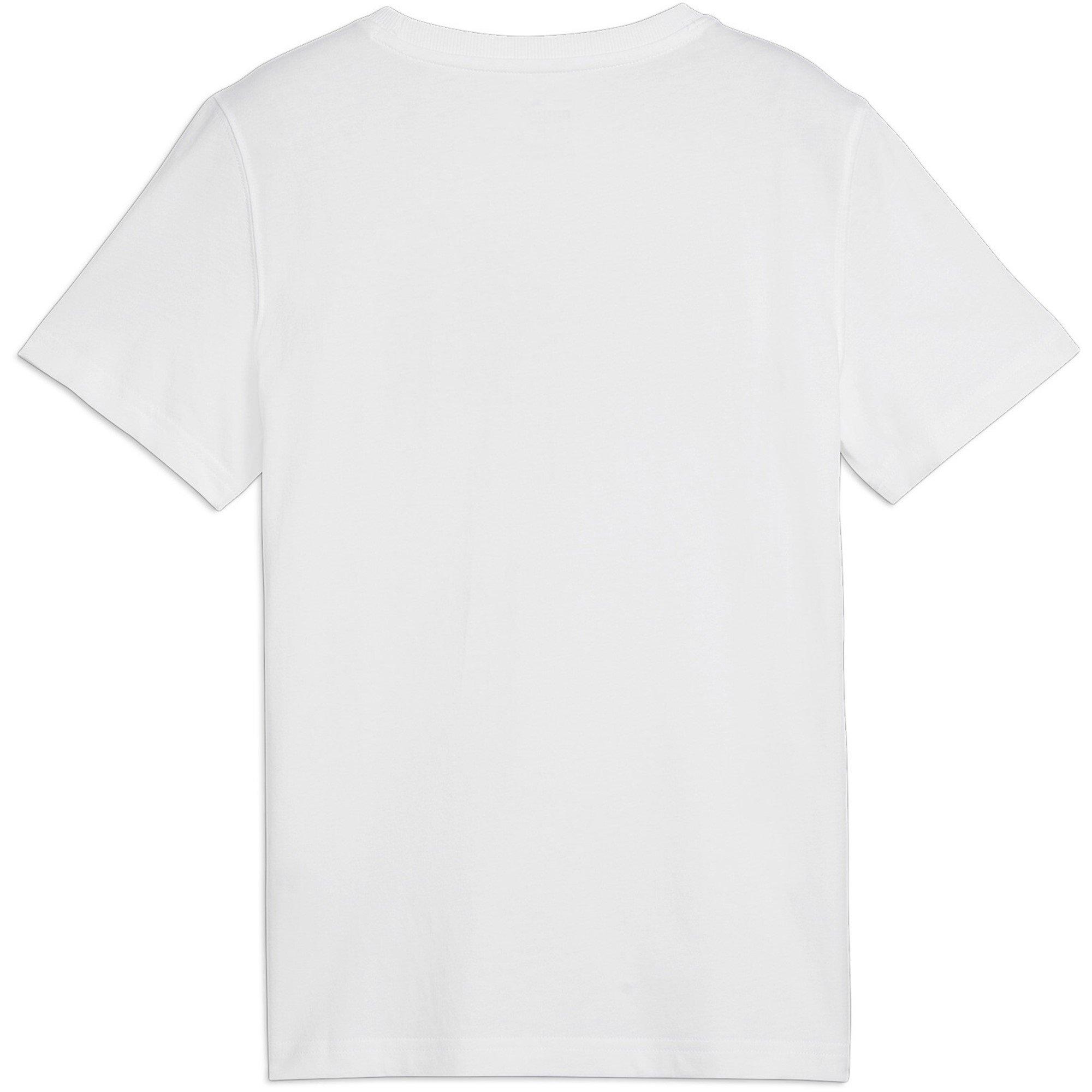 Puma Weiß - Puma - Unisex Kids' Squad Big Graphic Regular Fit T-Shirt - 5