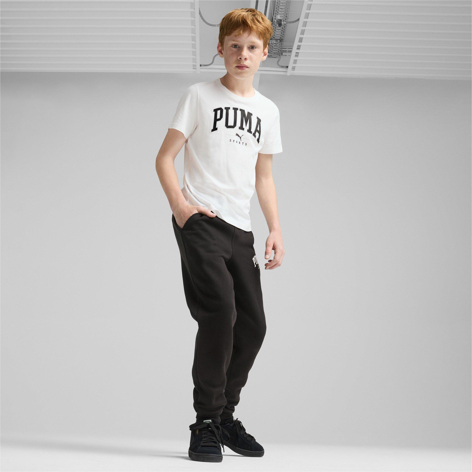 Puma Weiß - Puma - Unisex Kids' Squad Big Graphic Regular Fit T-Shirt - 4